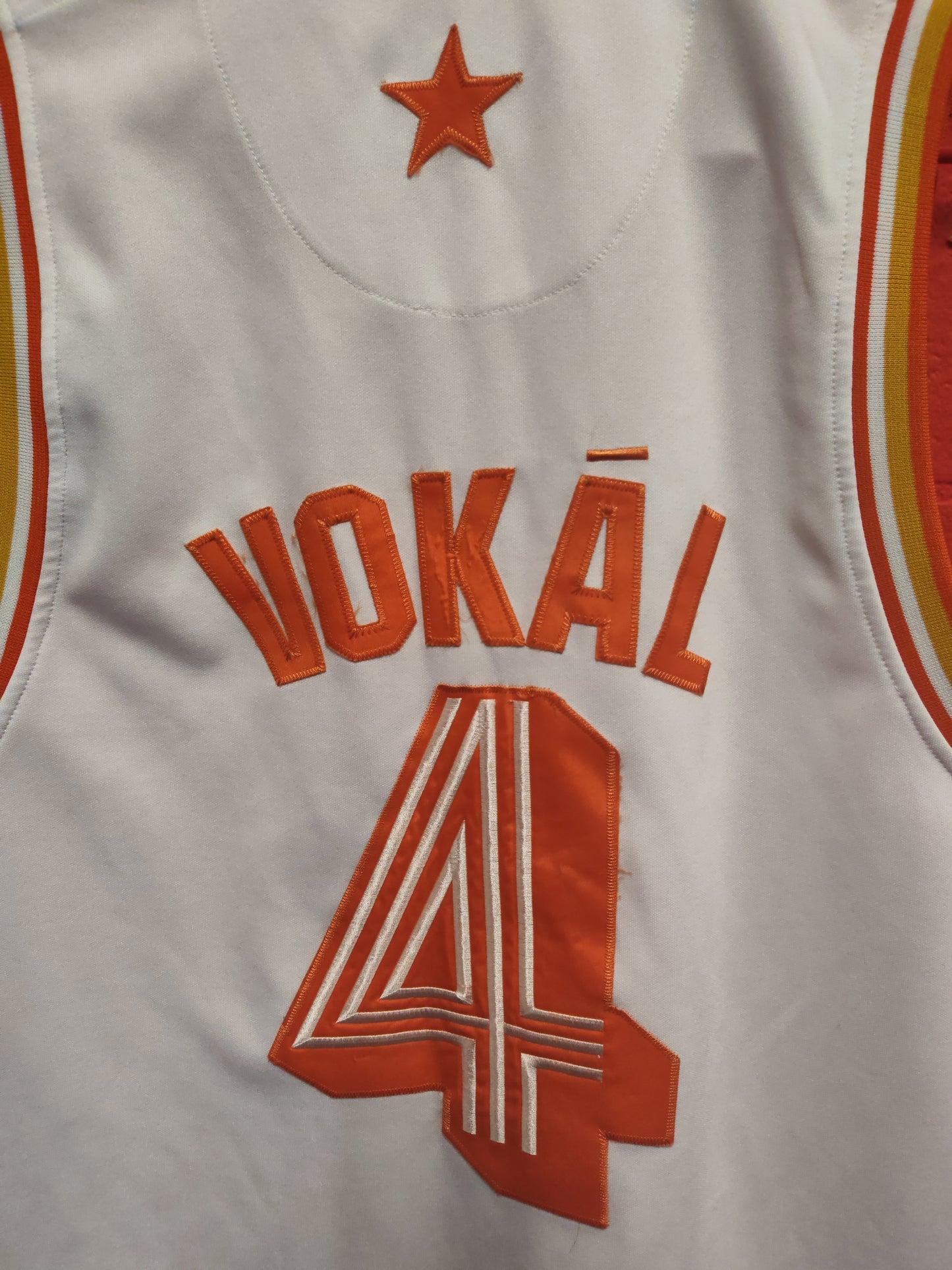 Vokal East Allstars Basketball Jersey Style Tank Top, White, Size Medium