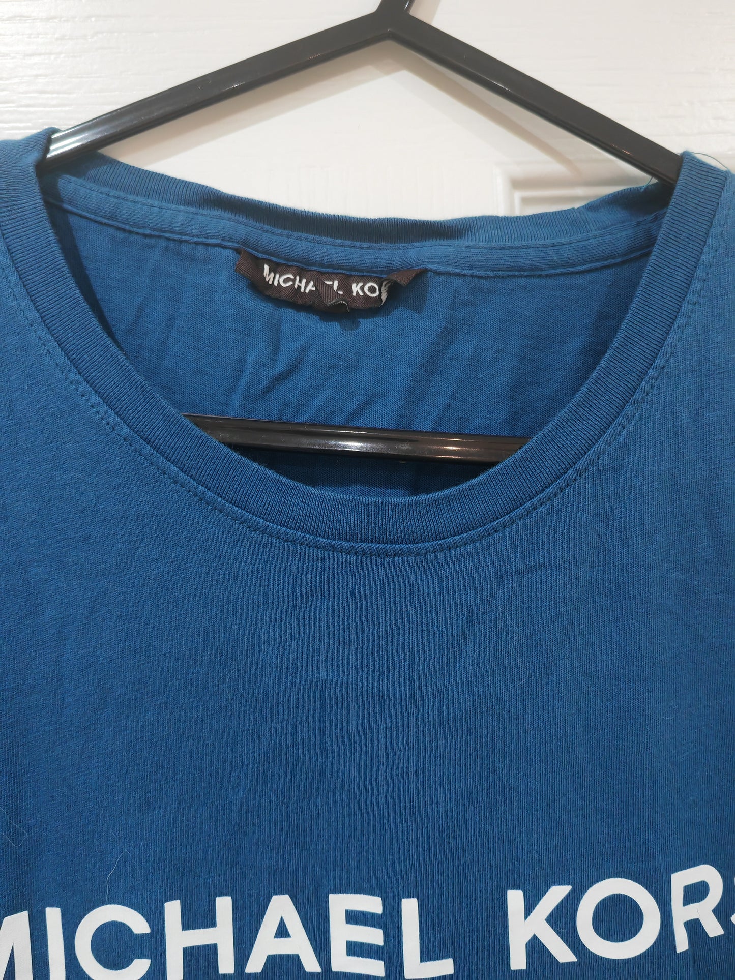 Michael Kors Short Sleeve T Shirt, Blue, Size XL