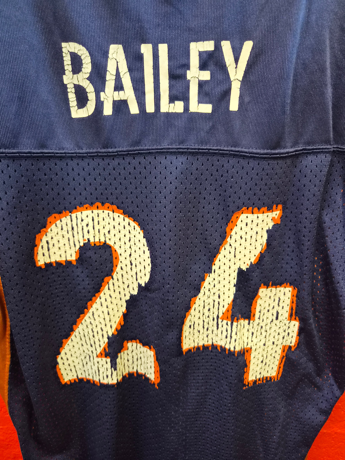 Youth Reebok Denver Broncos NFL Jersey, #24 Bailey, Navy, Size YXL