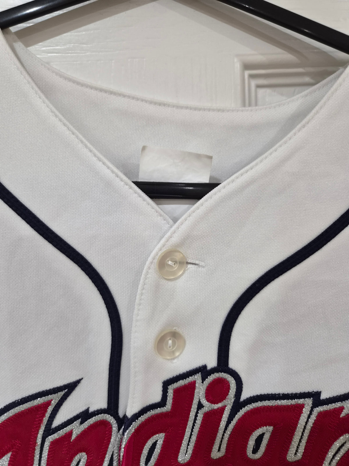 Youth Majestic Cleveland Indians/Guardians MLB Jersey, #24 Sizemore, White, YL