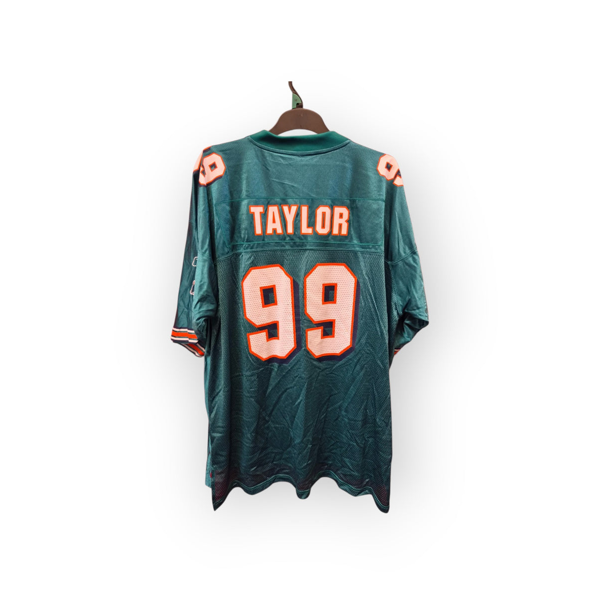 Reebok Miami Dolphins NFL Jersey, #99 Taylor, Aqua, Size XXL