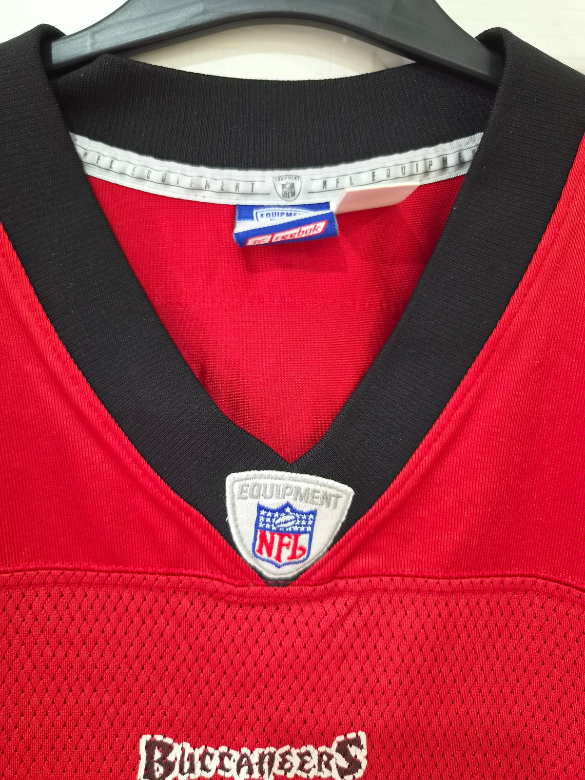 Reebok Tampa Bay Buccaneers NFL Jersey, #19 K.Johnson, Red, Size Large