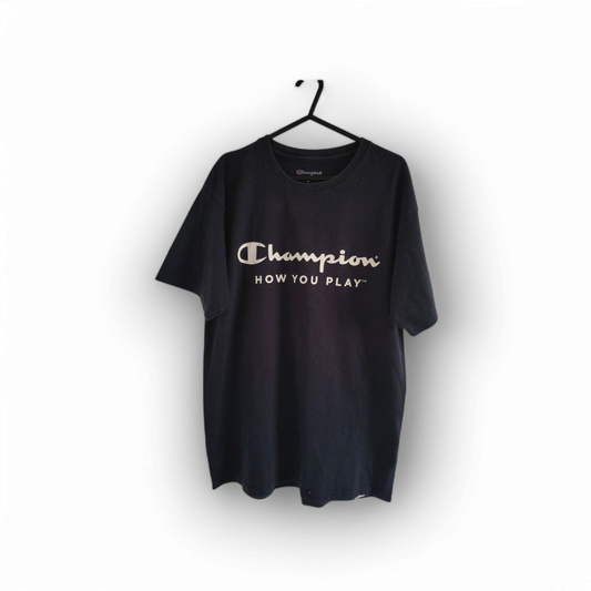 Champion 'How You Play' T Shirt, #12 S.Generals, Navy, Size Medium