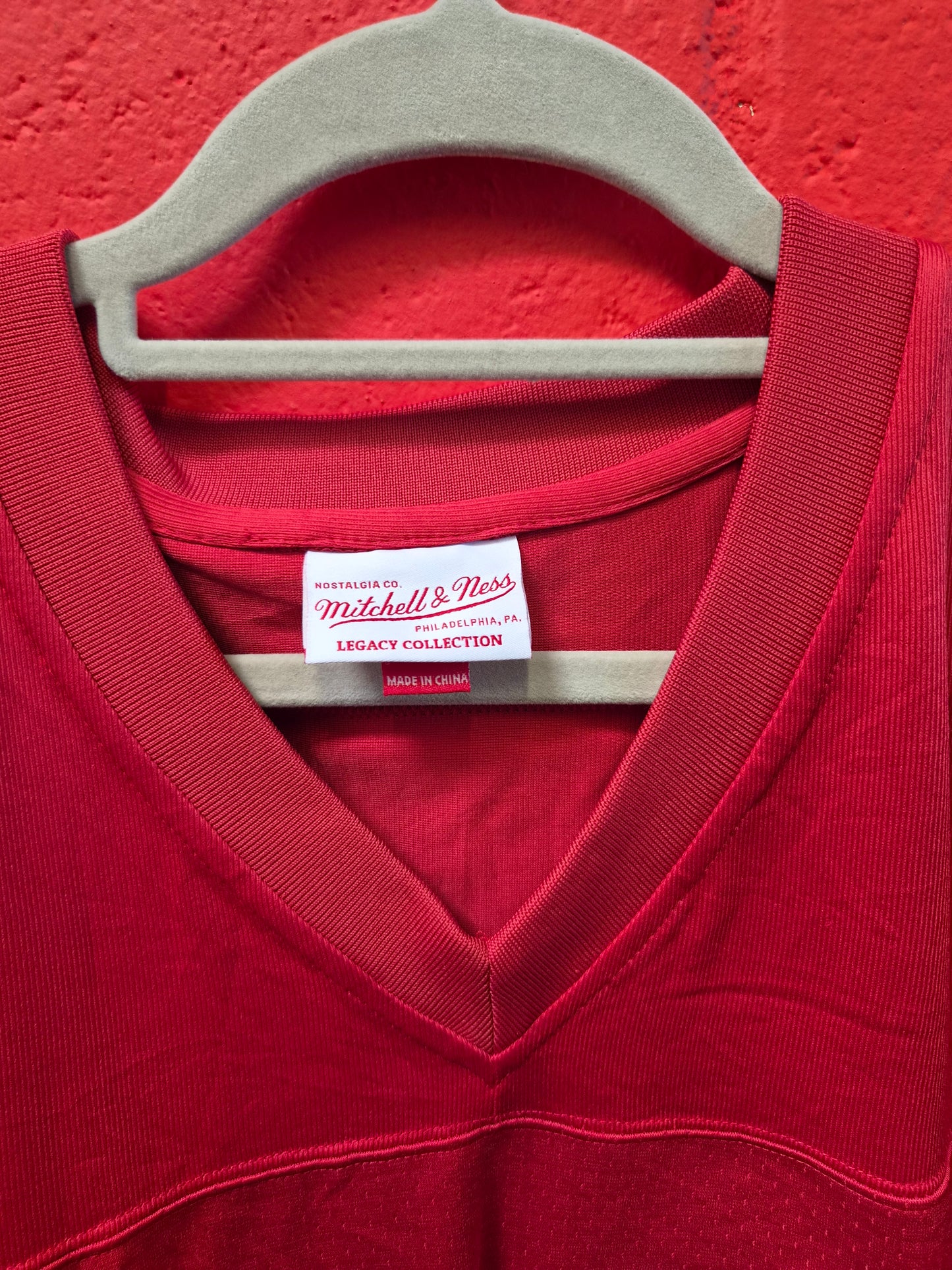 Mitchell & Ness San Francisco 49ers 1990 NFL Jersey, #80 Rice, Red, Size 4XLT