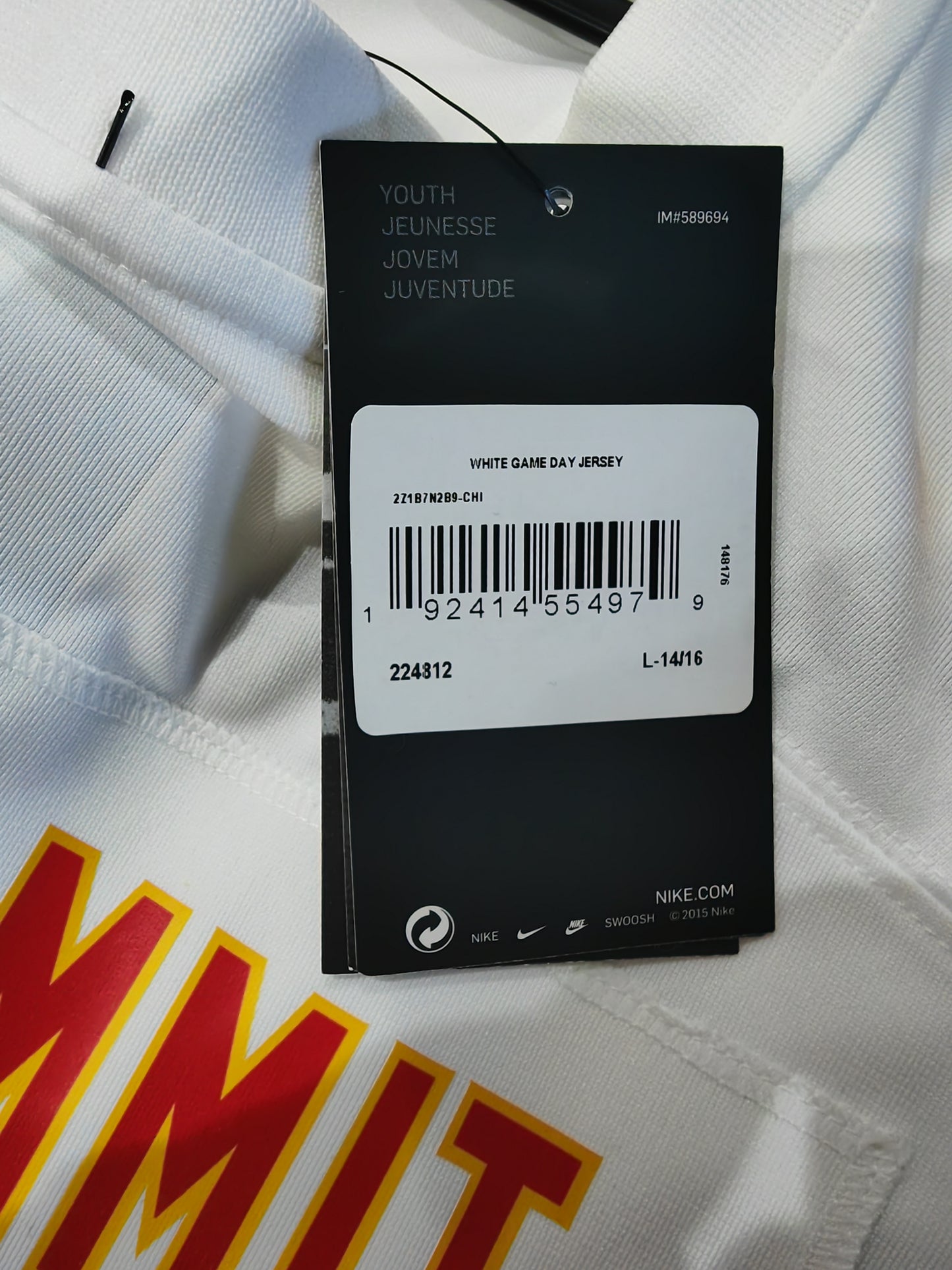 Youth Nike Kansas City Chiefs NFL Jersey, #9 Rees-Zammit, White, Size Youth Large