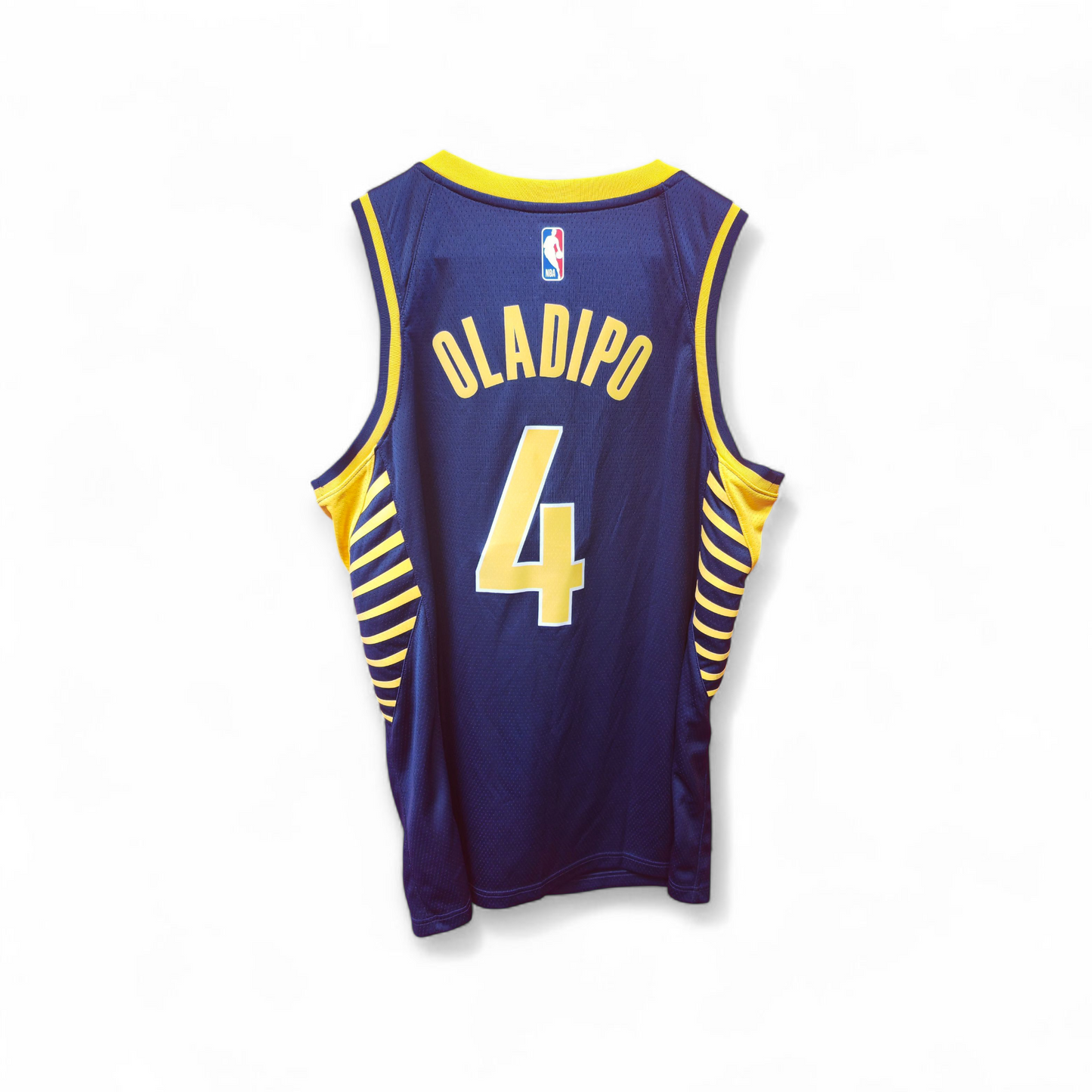 Nike Indiana Pacers NBA Swingman Jersey, #4 Oladipo, Navy, Size Medium