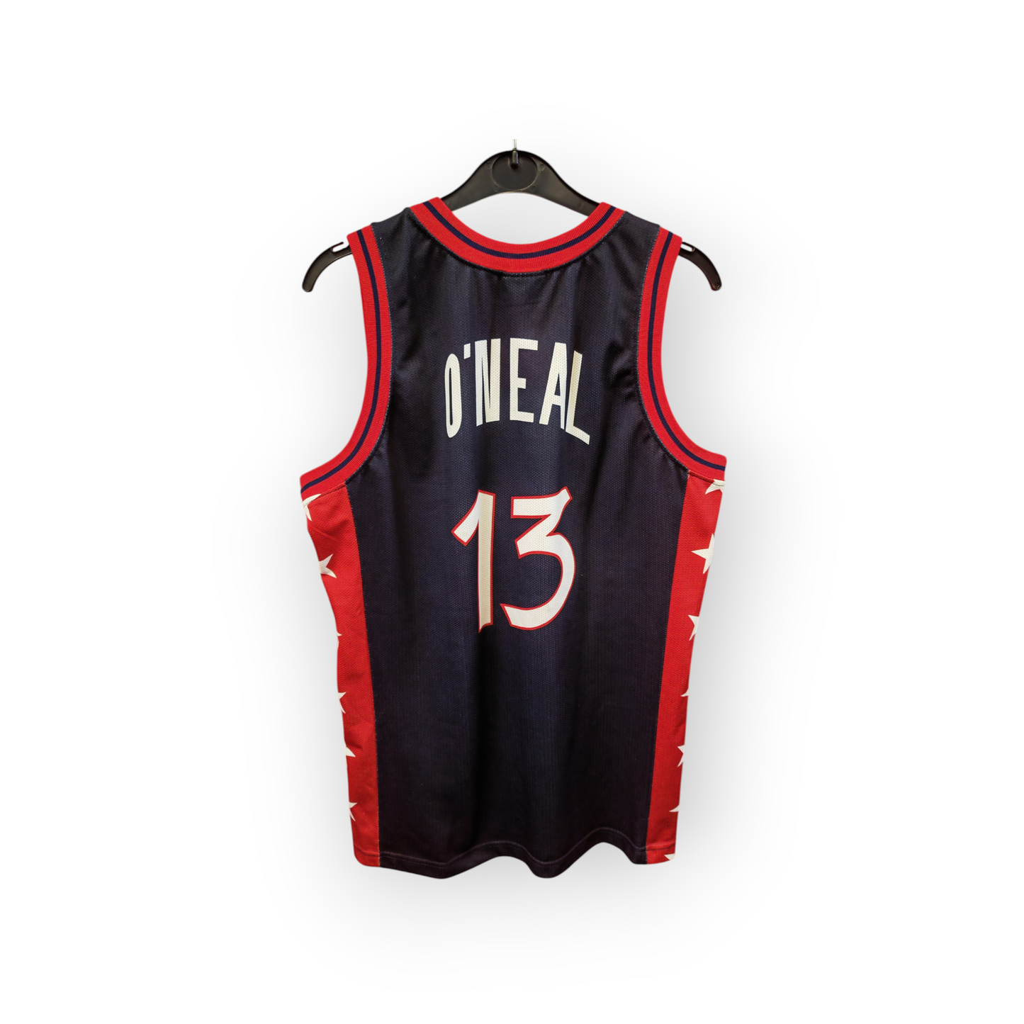 Champion USA Basketball 1996 Olympics Jersey #13 O'Neal, Navy Blue, Size Small