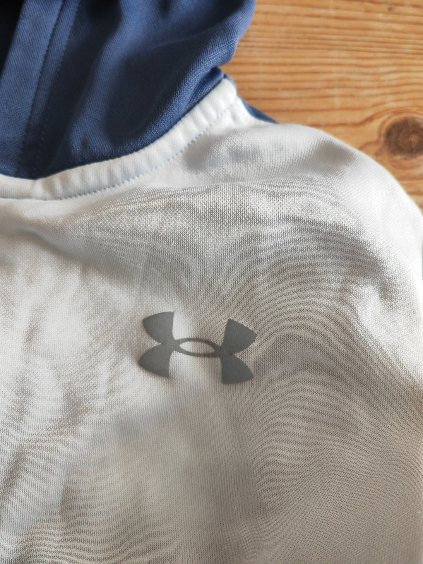 Youth Under Armour Full Zip Hoodie, Grey, Size 4-5 Years