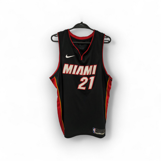 Nike Miami Heat NBA Jersey, #21 Whiteside, Black, Size XL