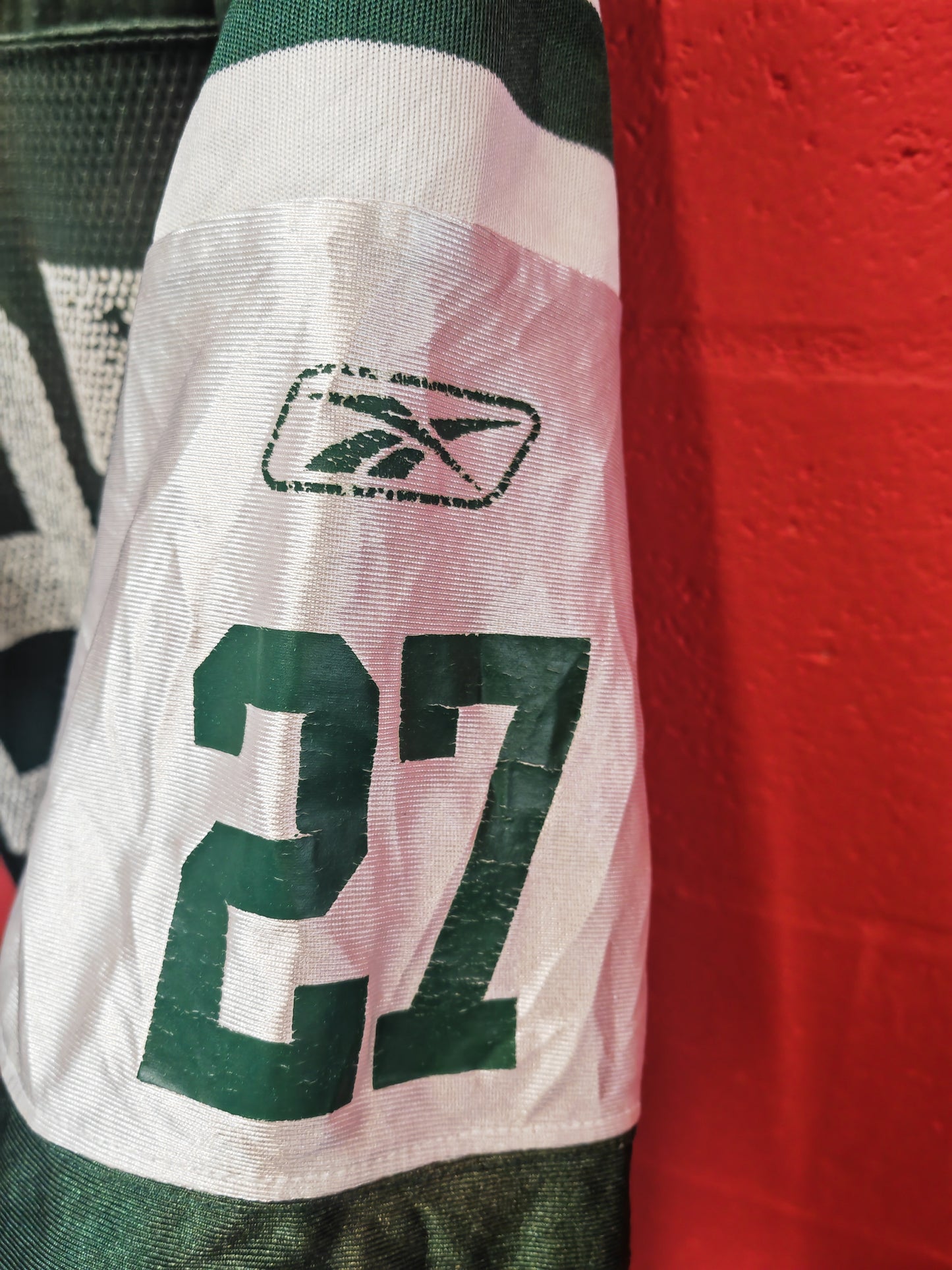 Reebok New York Jets NFL Jersey, #27 Kazilas, Green, Size XL