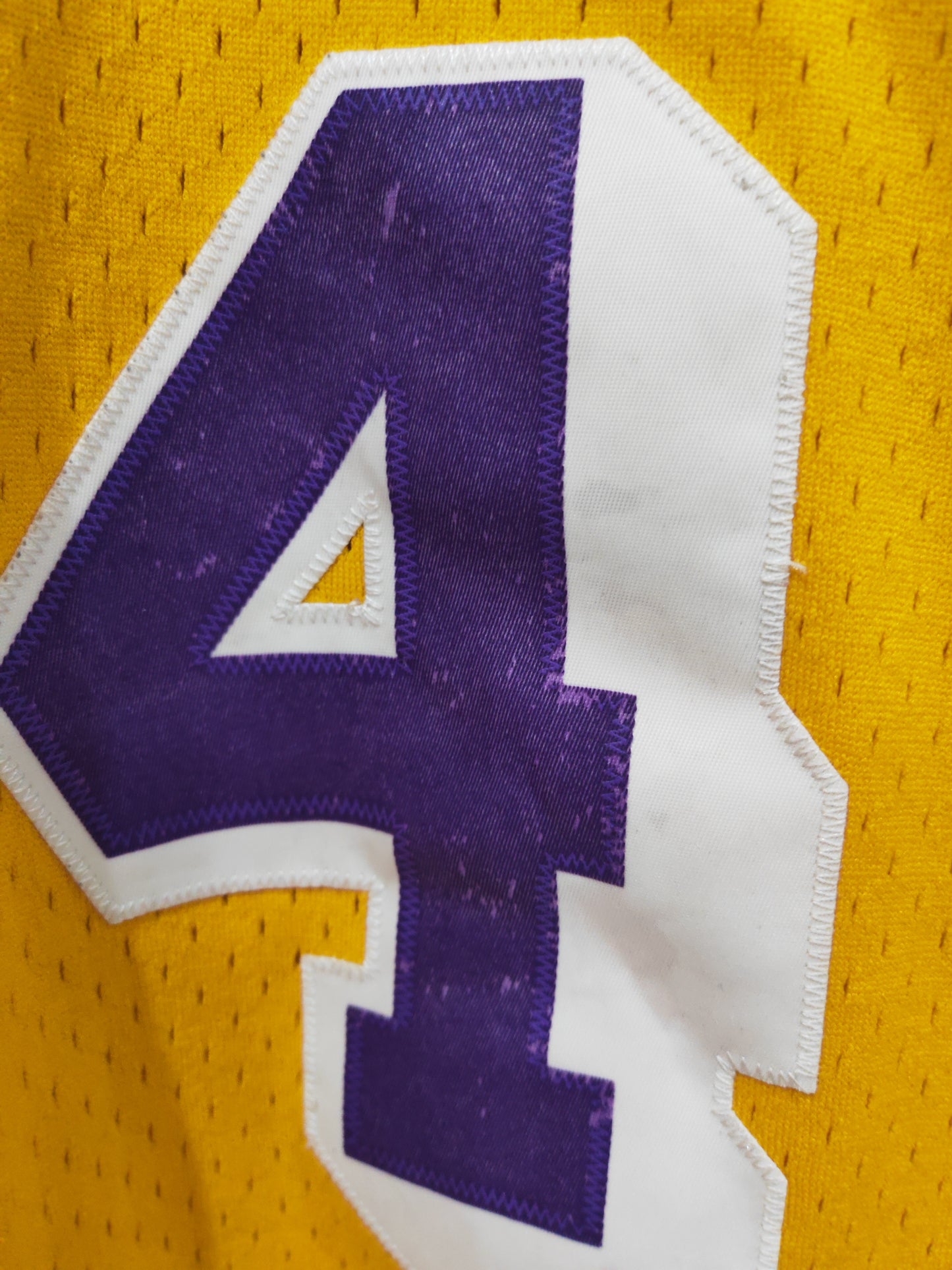 Mitchell & Ness Los Angeles Lakers 1996-97 Jersey, #34 O'Neal, Yellow, Size Large