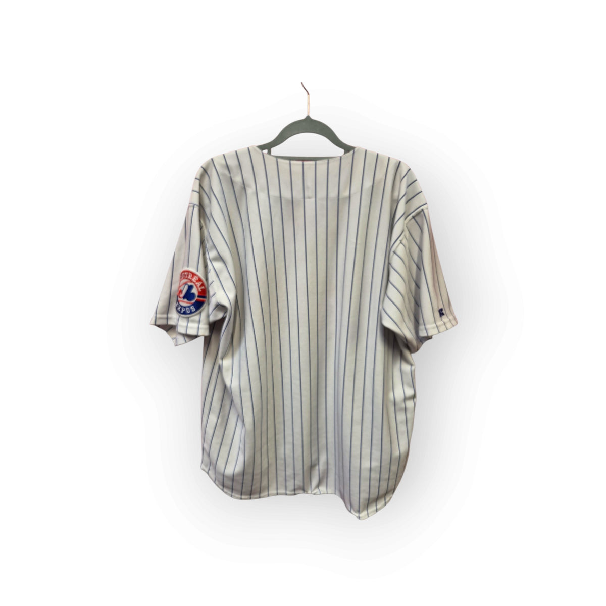 Russell Athletic Montreal Expos MLB Baseball Jersey, White, Size Large