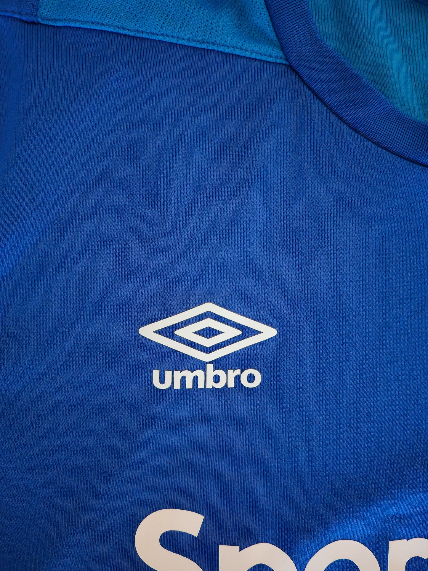 Umbro Everton Shirt Sleeve Training Shirt, Blue, Size Large