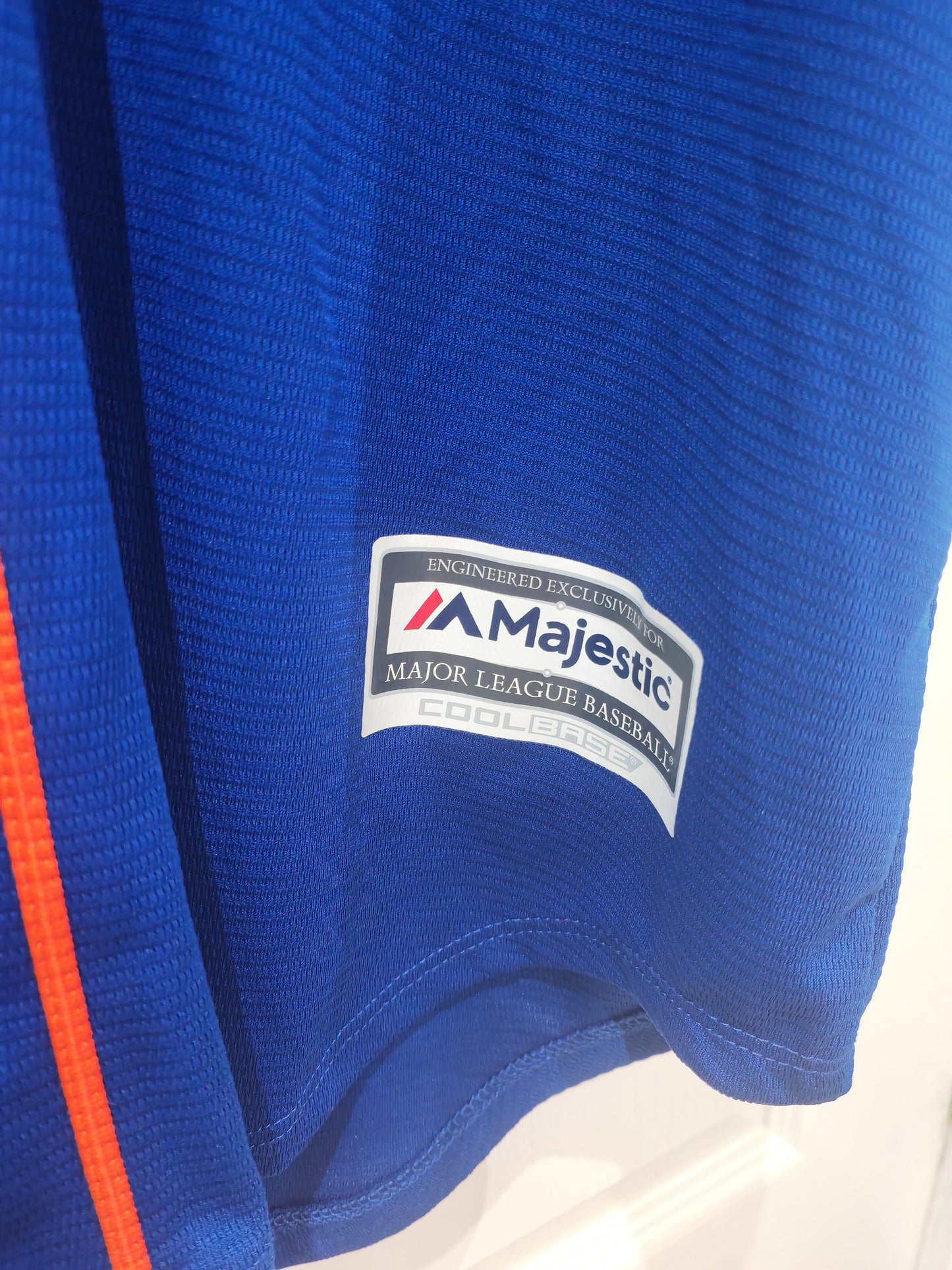Majestic New York Mets MLB Baseball Jersey, Blue, Size Large