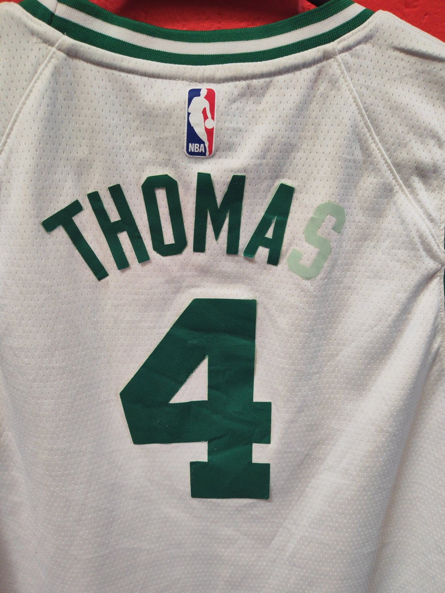 Youth Nike Boston Celtics NBA Jersey, #4 Thomas, White, Size YXL