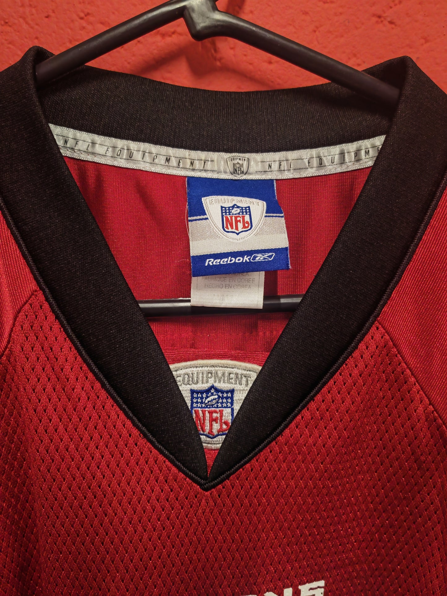 Reebok Atlanta Falcons NFL Jersey, #7 Vick, Red, Size Medium