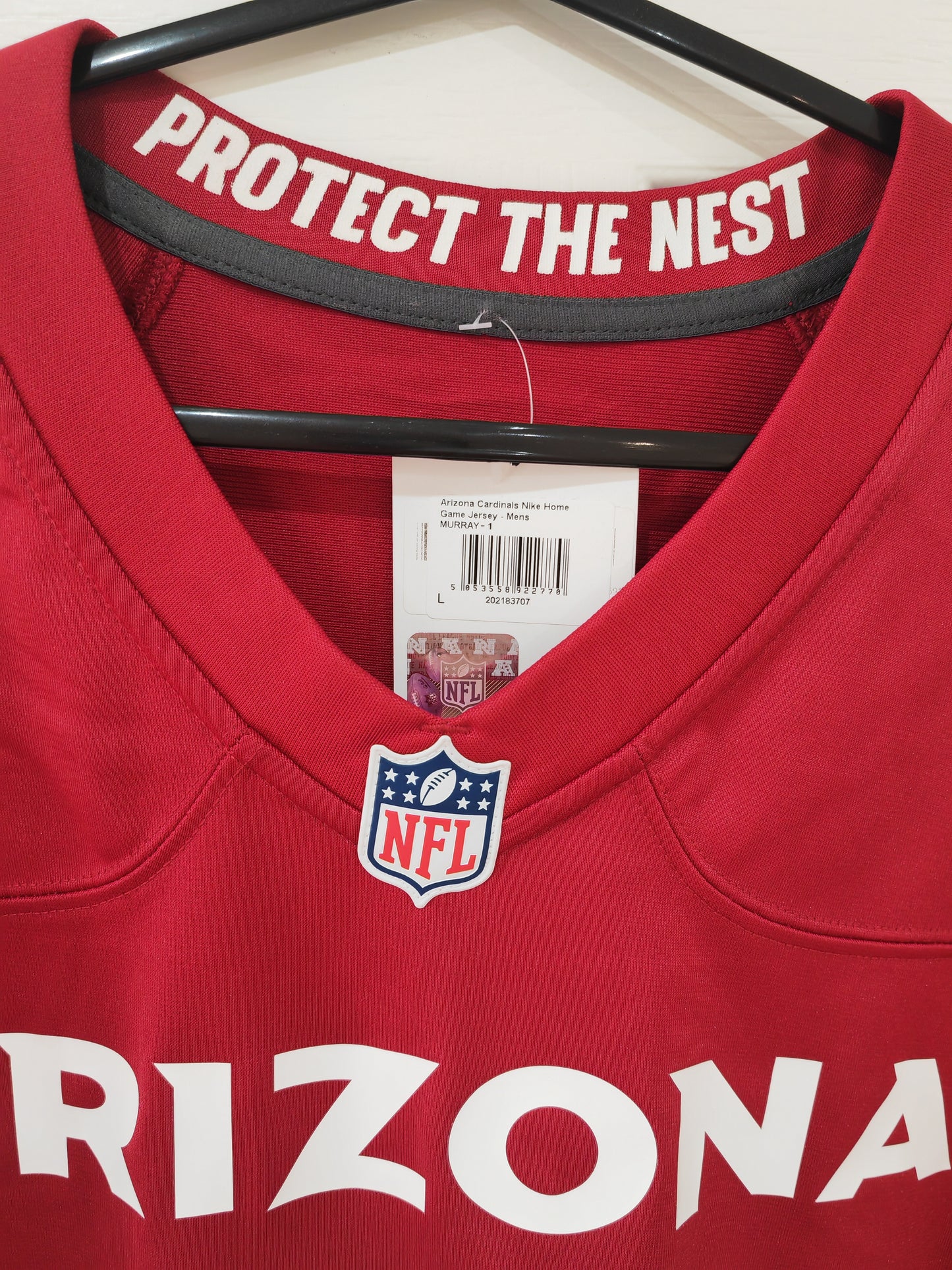 Nike Arizona Cardinals NFL Jersey, #1 Murray, Red, Size Large