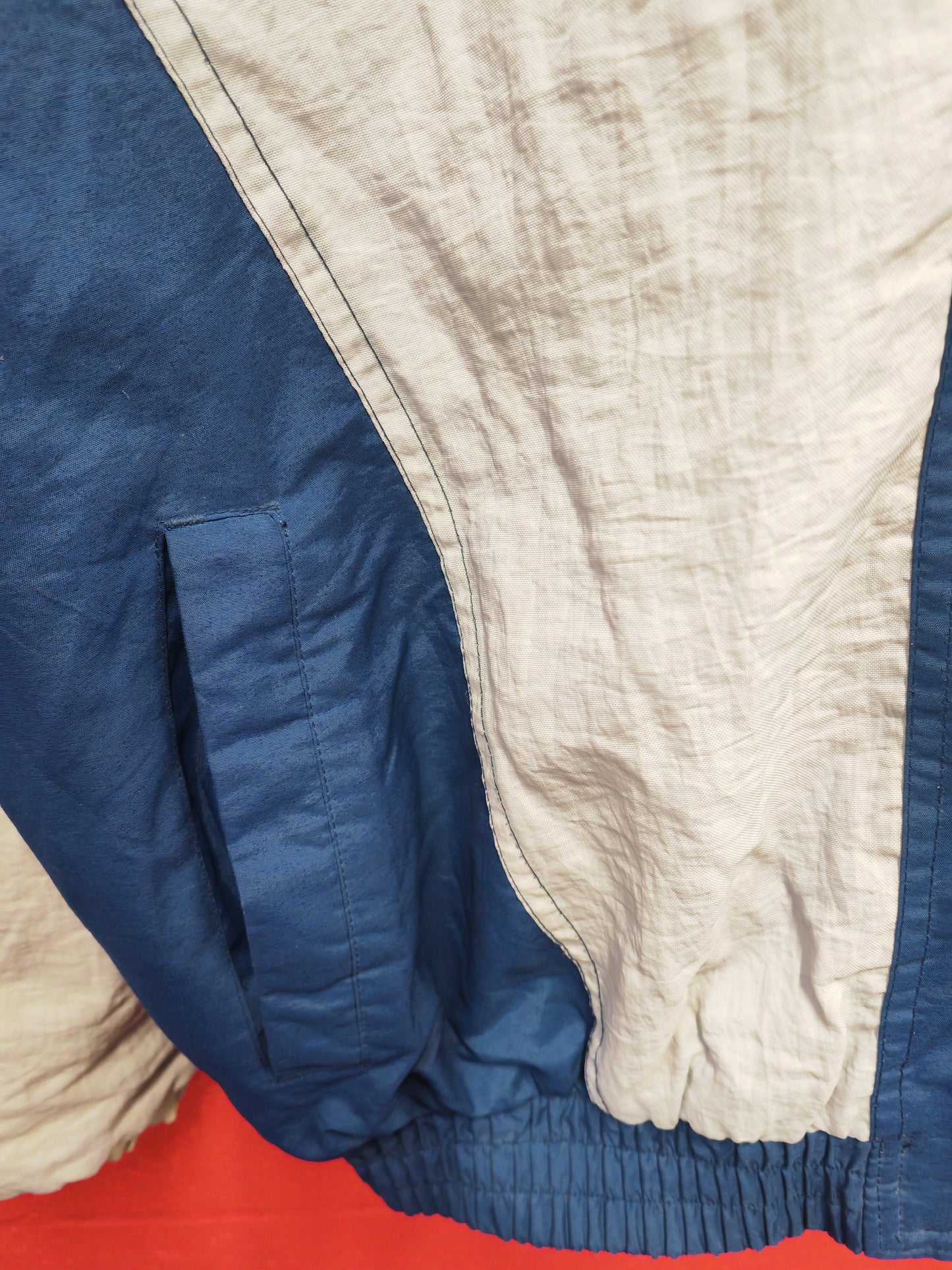 Starter Vintage Dallas Cowboys NFL Full Zip, Hooded Jacket, Navy/Grey, Size Large