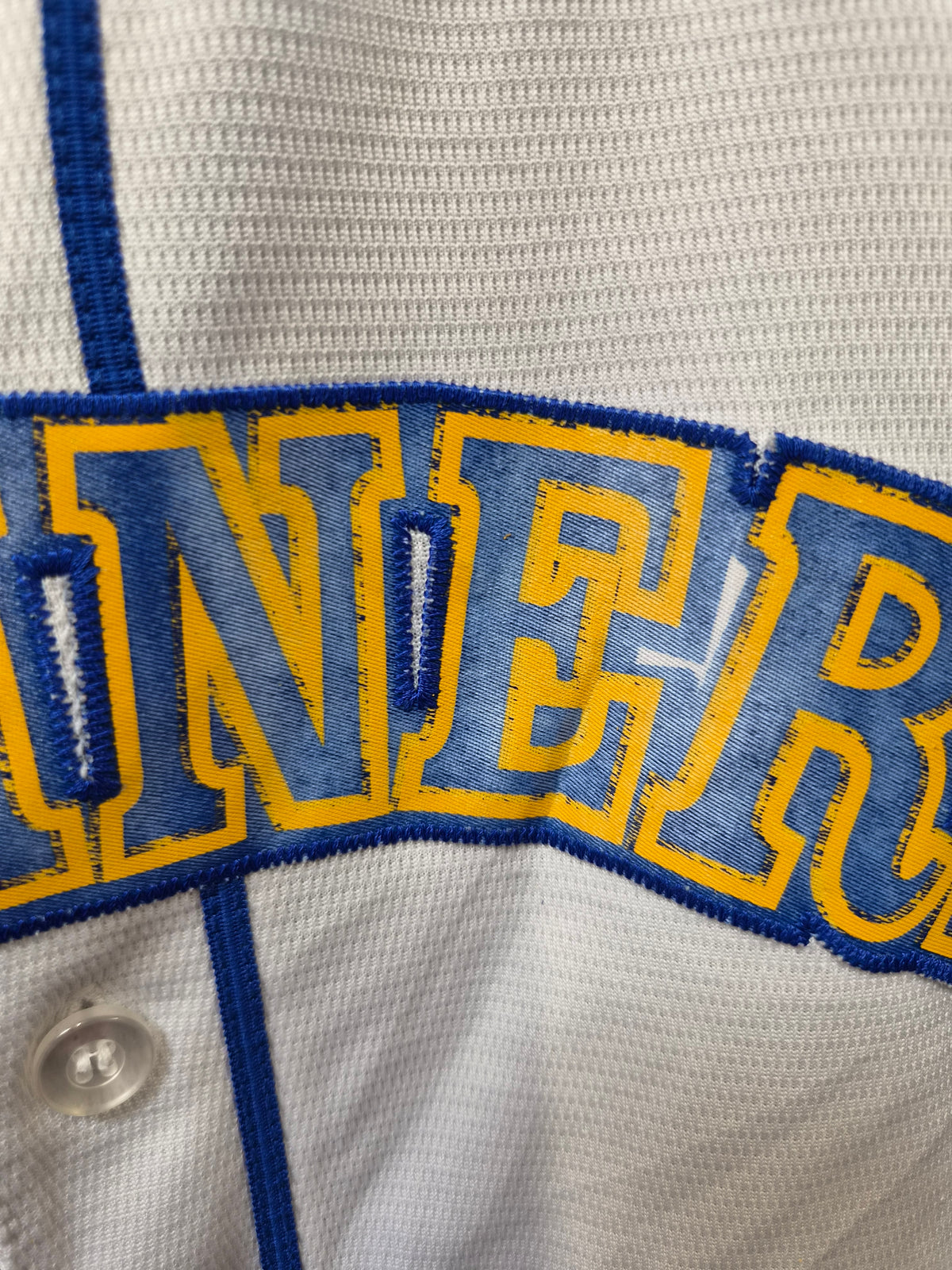 Youth Majestic Seattle Mariners MLB Baseball Jersey, #24 Griffey, White, Size YL