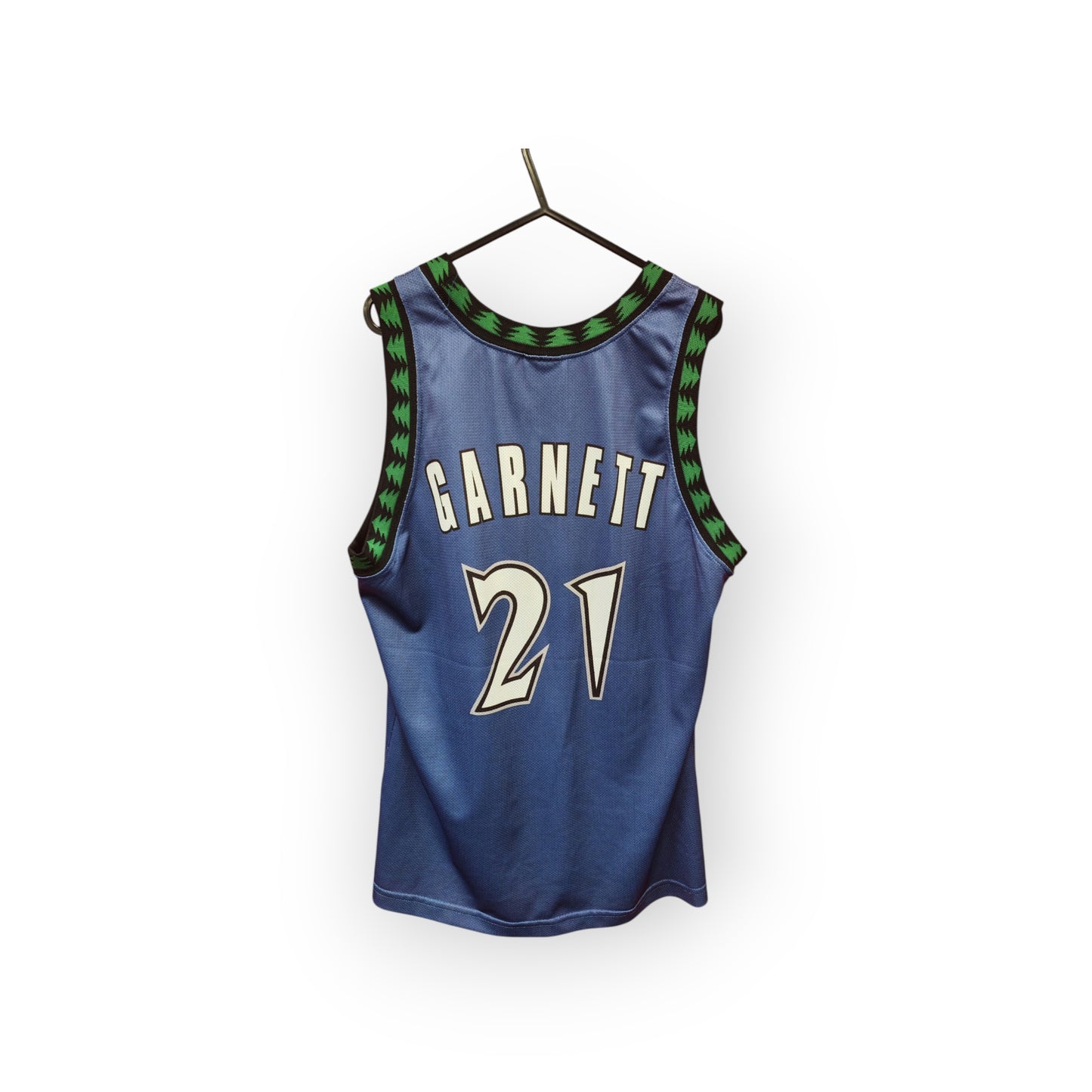 Champion Minnesota Timberwolves NBA Jersey, #21 Garnett, Blue, Size Medium