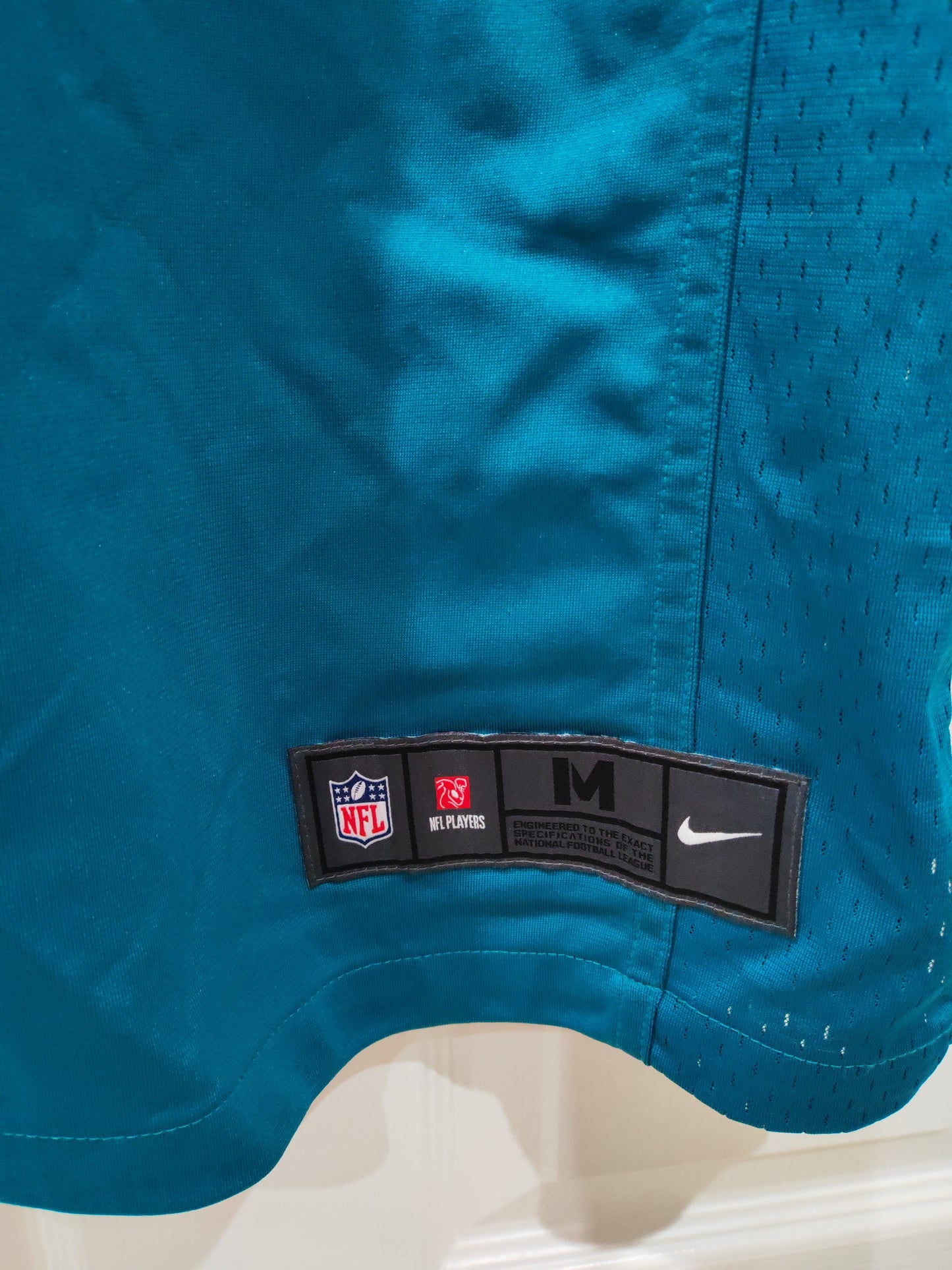 Nike Jacksonville Jaguars NFL Jersey, #15 Minshew III, Turquoise, Size Medium