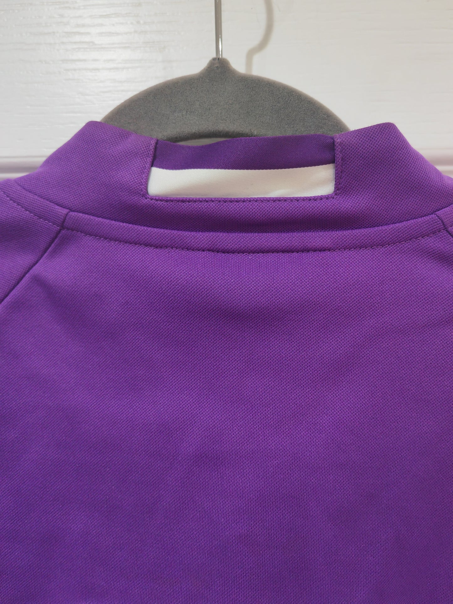 Adidas Real Madrid Full Zip Tracksuit Top, Purple, Size Medium