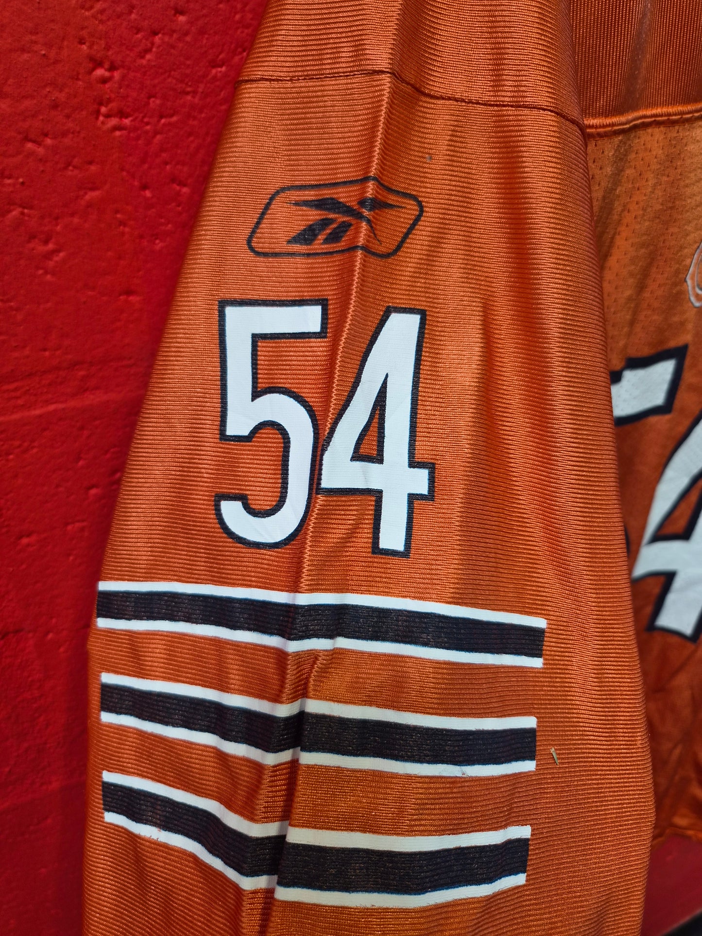 Reebok Chicago Bears NFL Jersey, #54 Urlacher, Orange, Size XXL