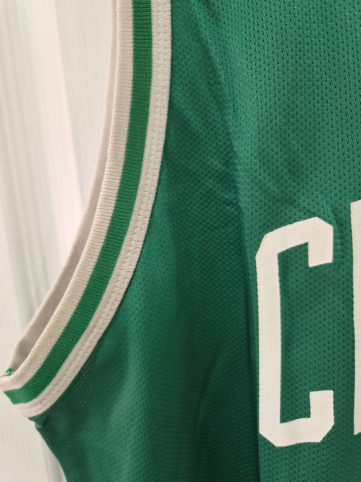 Champion Boston Celtics NBA Basketball Jersey, #33 Bird, Green, Size 44 Large