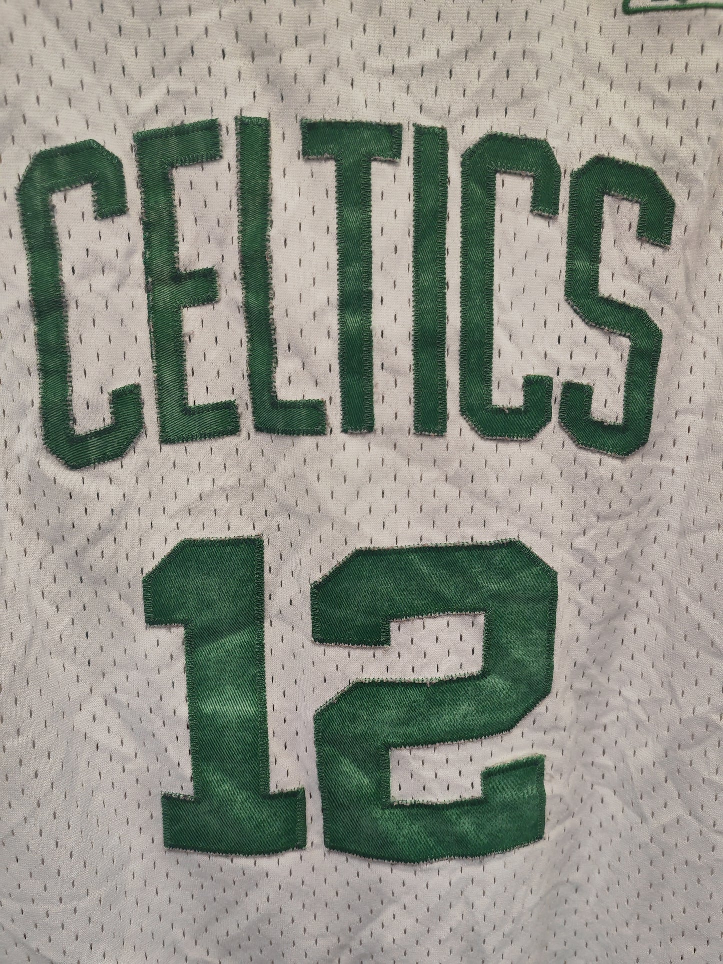 Youth Reebok Boston Celtics NBA Jersey, #12 Davis, White, Size YL +2 Length