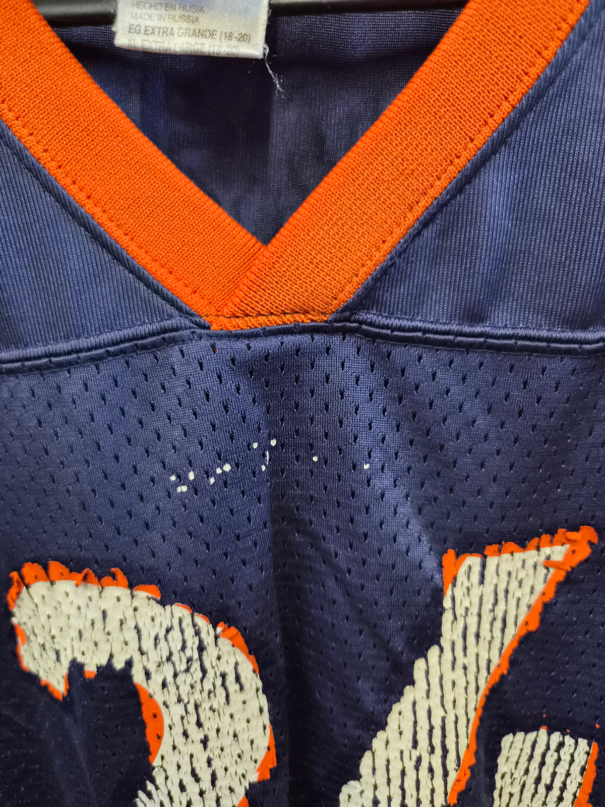 Youth Reebok Denver Broncos NFL Jersey, #24 Bailey, Navy, Size YXL