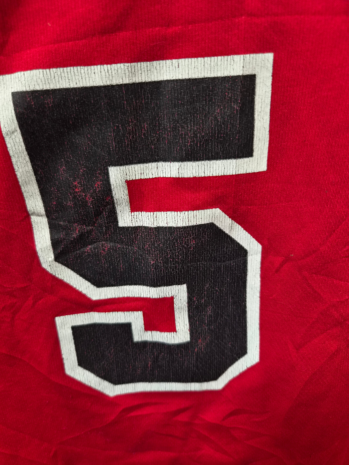 Adidas Chicago Bulls NBA Jersey. #5 Boozer, Red, Size Large