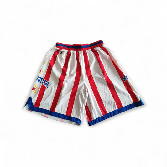 Champion Harlem Globetrotters Basketball Shorts, No Pockets, White/Red, Size Large