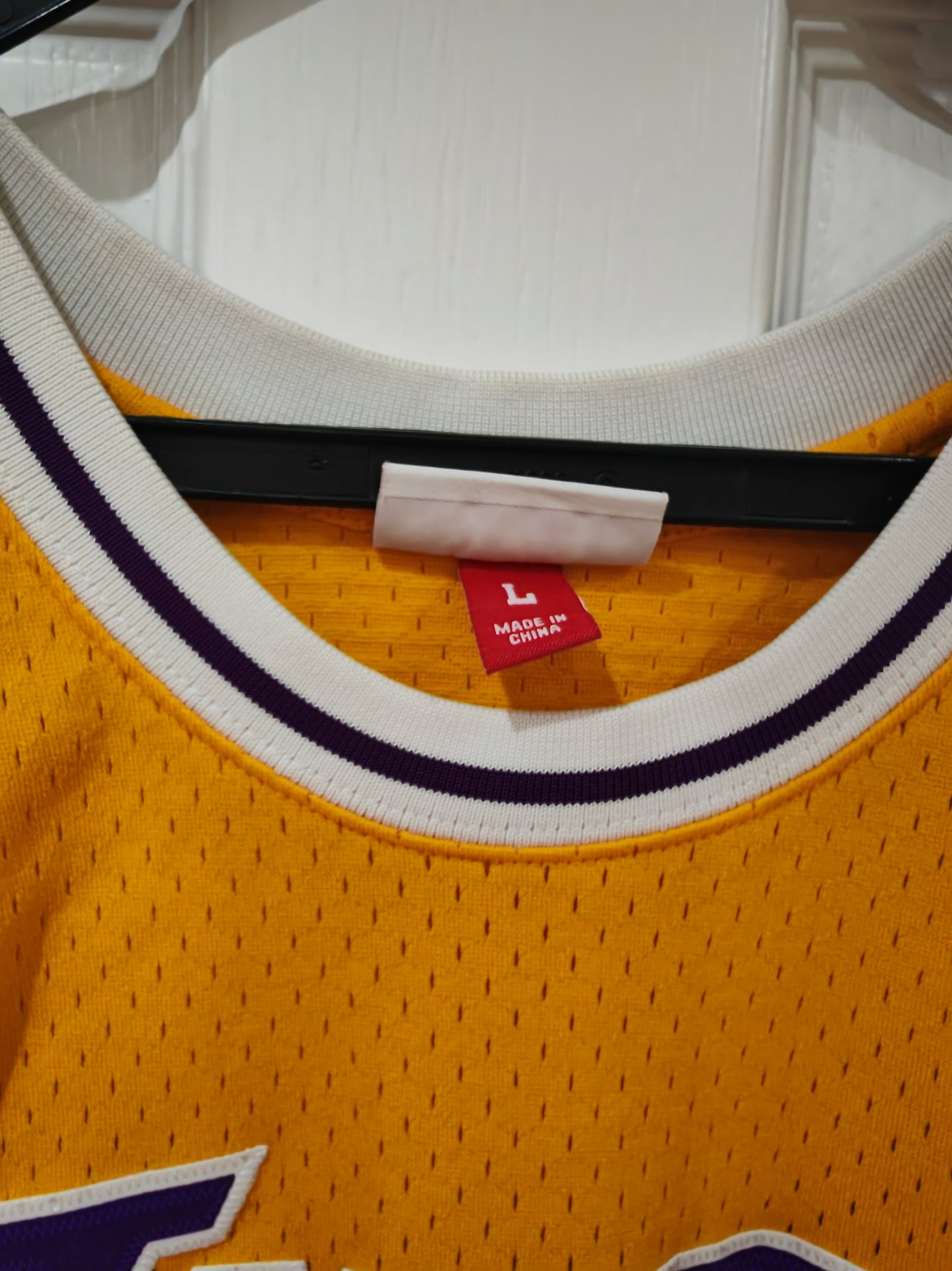 Mitchell & Ness Los Angeles Lakers 1996-97 Jersey, #34 O'Neal, Yellow, Size Large