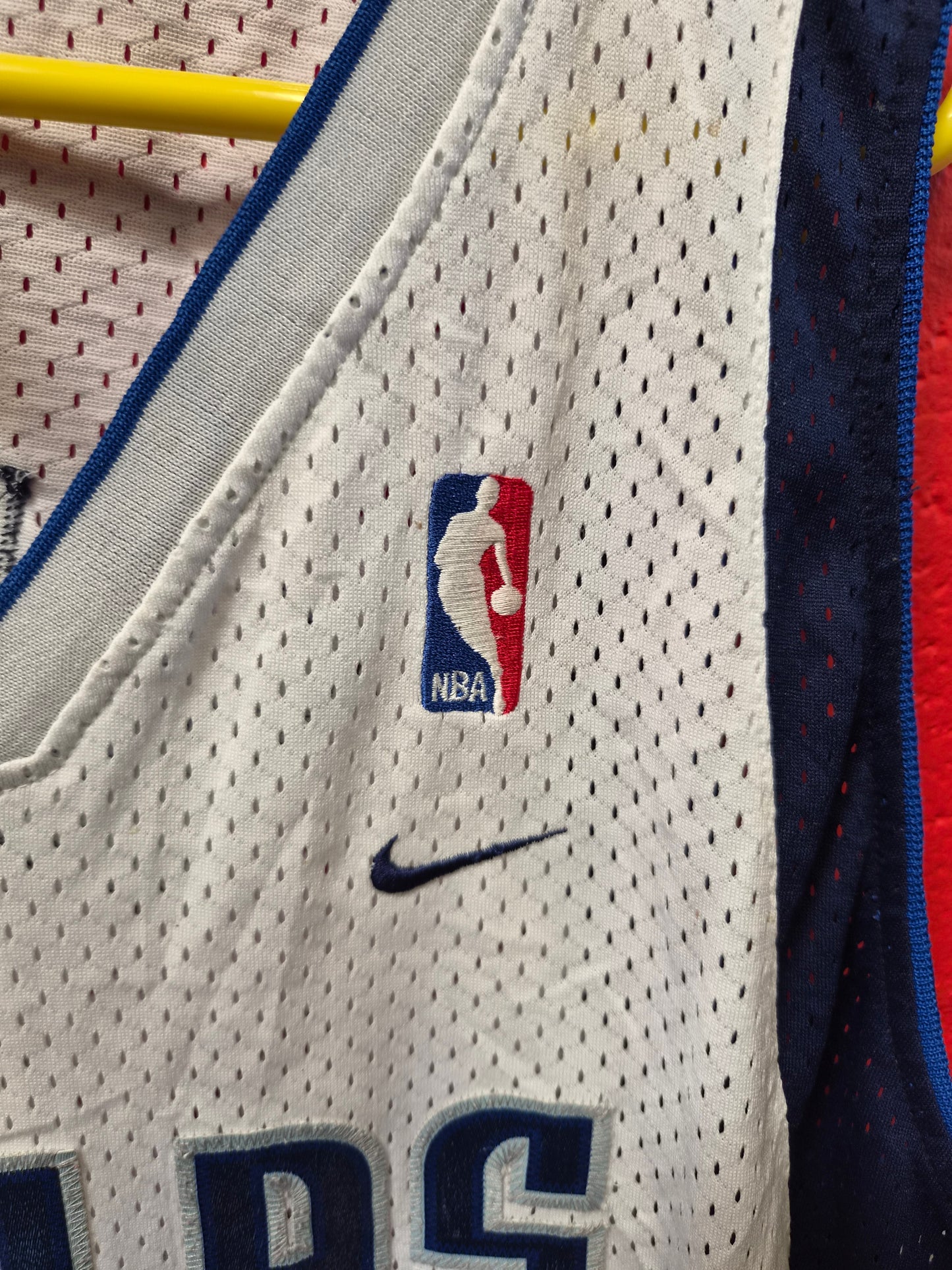 Nike Dallas Mavericks NBA Jersey, #4 Finley, White, Size XXL +2 Length