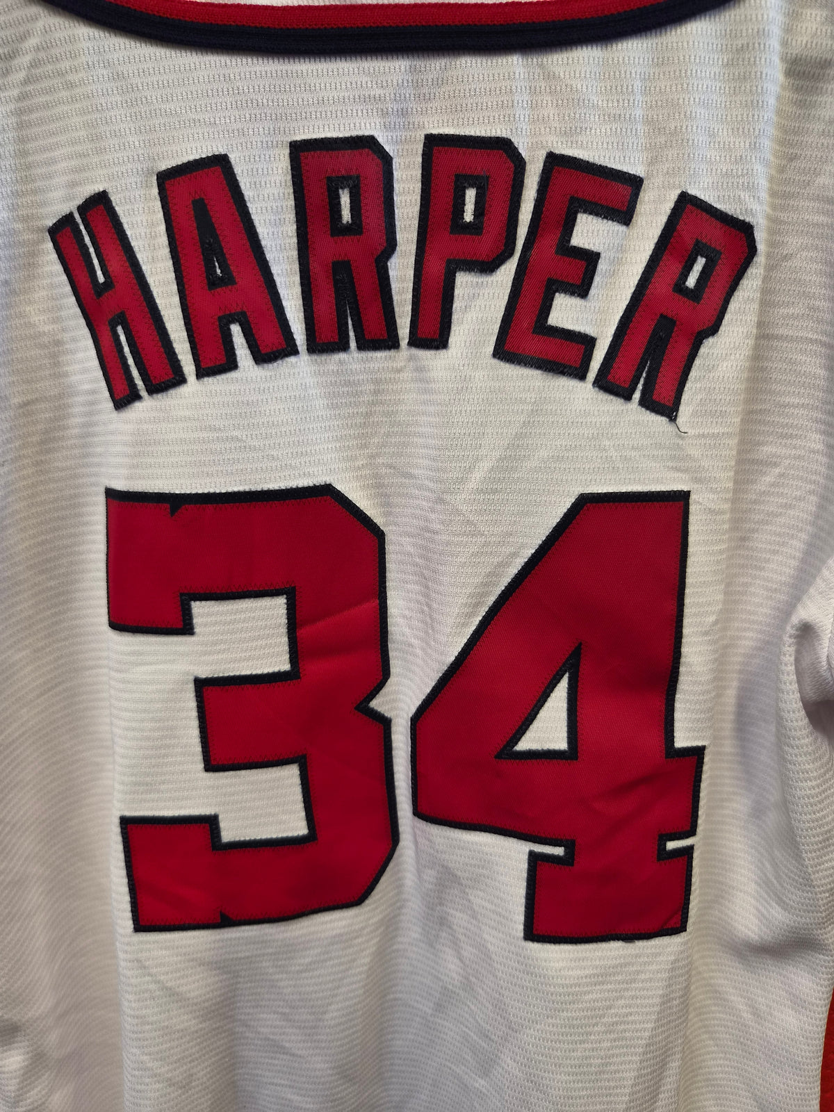 Women's Majestic Washington Nationals MLB Baseball Jersey, #34 Harper, Size Small