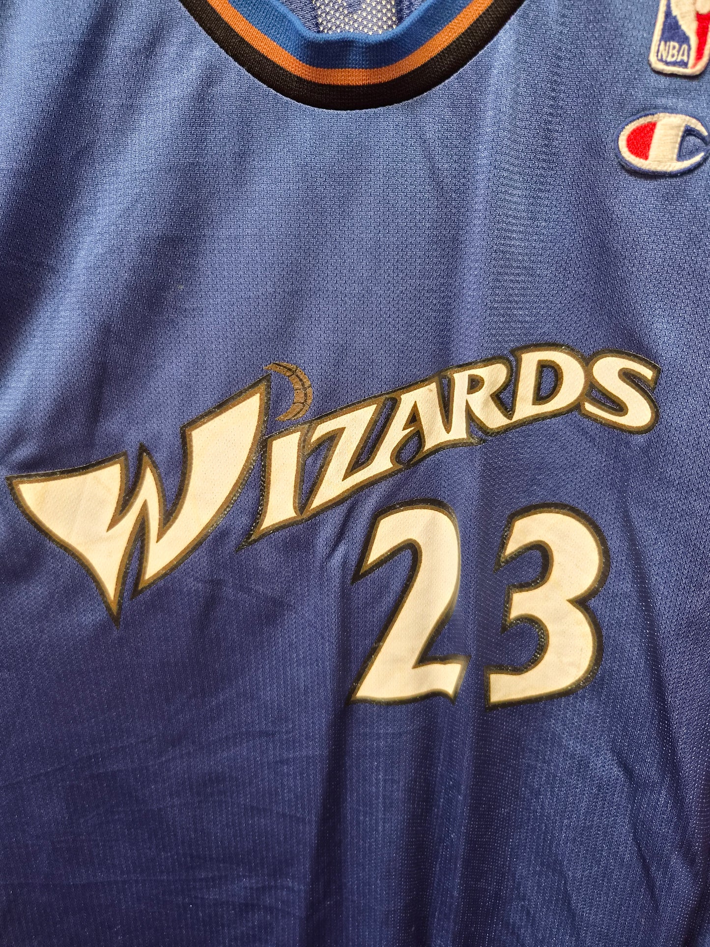 Champion Washington Wizards NBA Jersey, #23 Jordan, Blue, Size Large