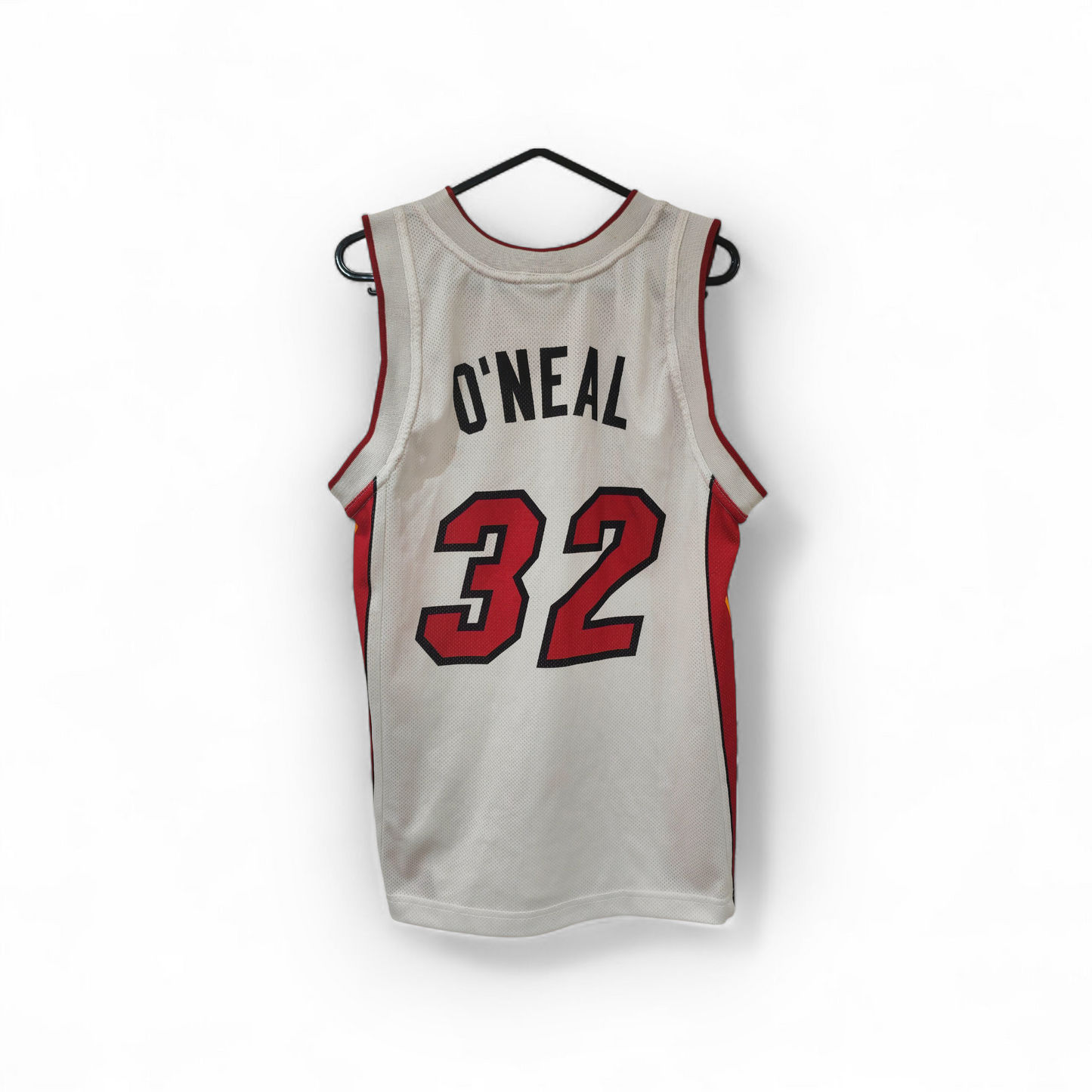 Youth Champion Miami Heat NBA Jersey, #32 O'Neal, White, Size Youth Large