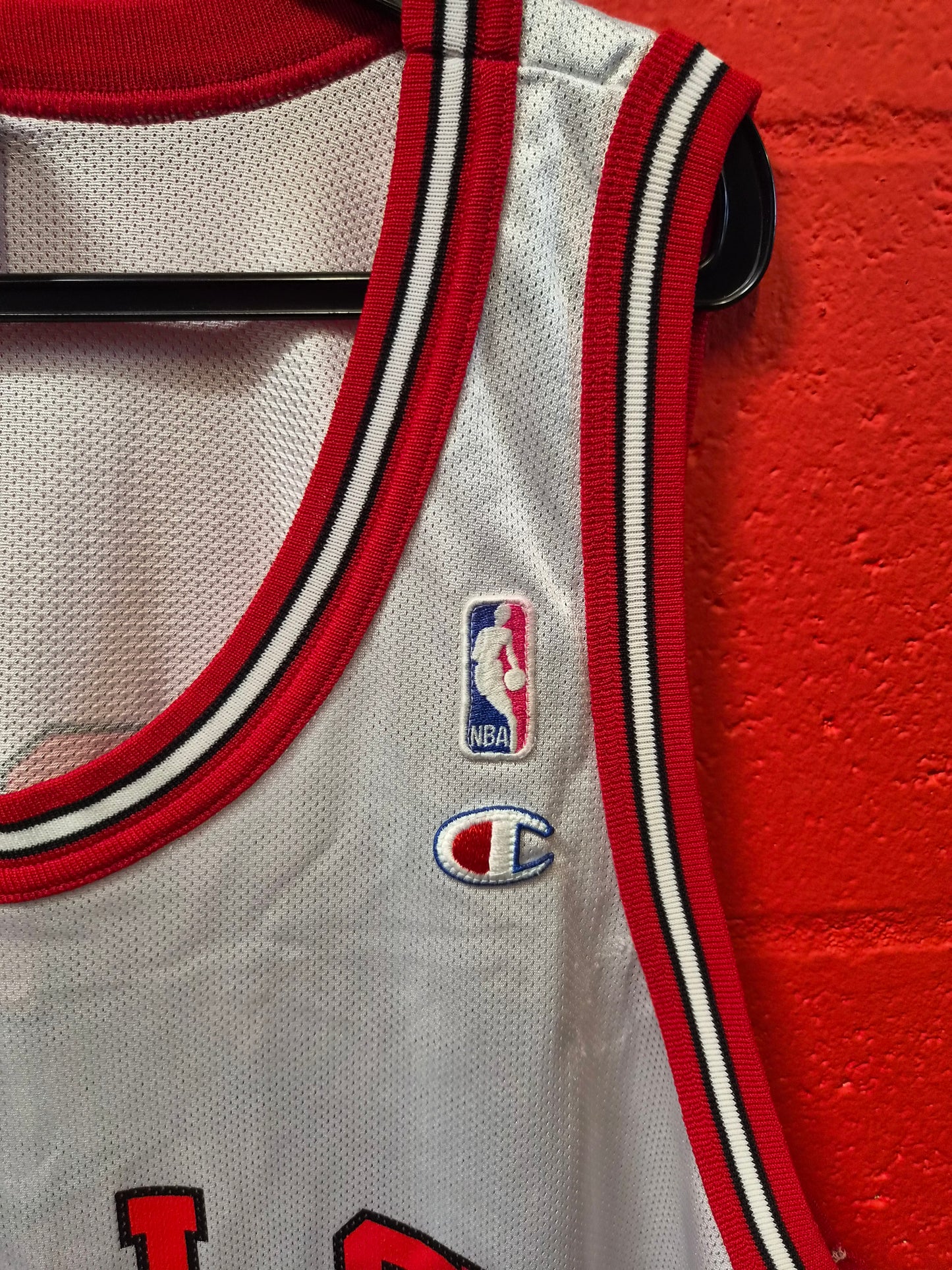 Champion Chicago Bulls NBA Jersey, #23 Jordan, White, Size 52 XL/XXL