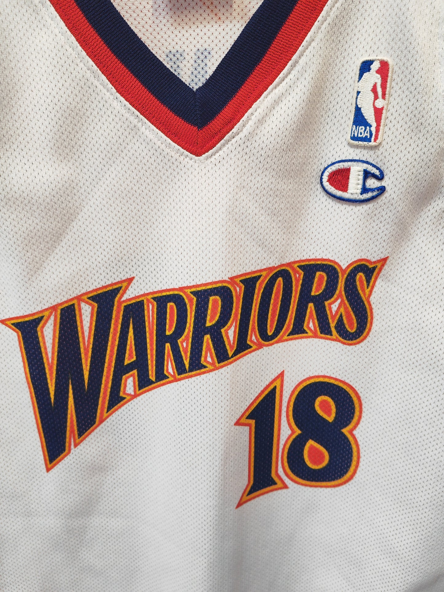 Youth Champion Golden State Warriors NBA Jersey, #18 Belinelli, White, Size YXL