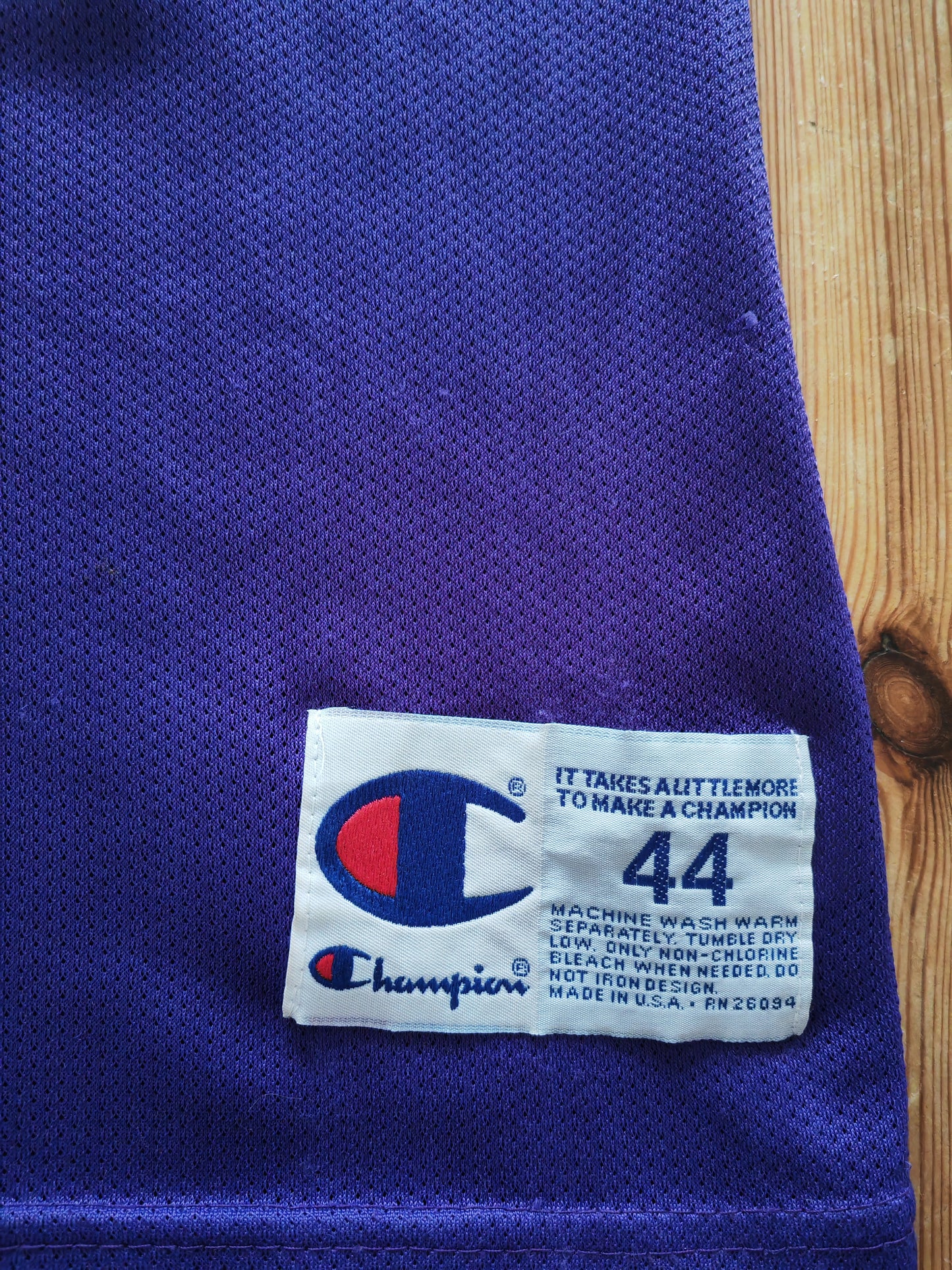 Vintage Champion Los Angeles Lakers NBA Jersey, #34 O'Neal, Purple, Size Medium