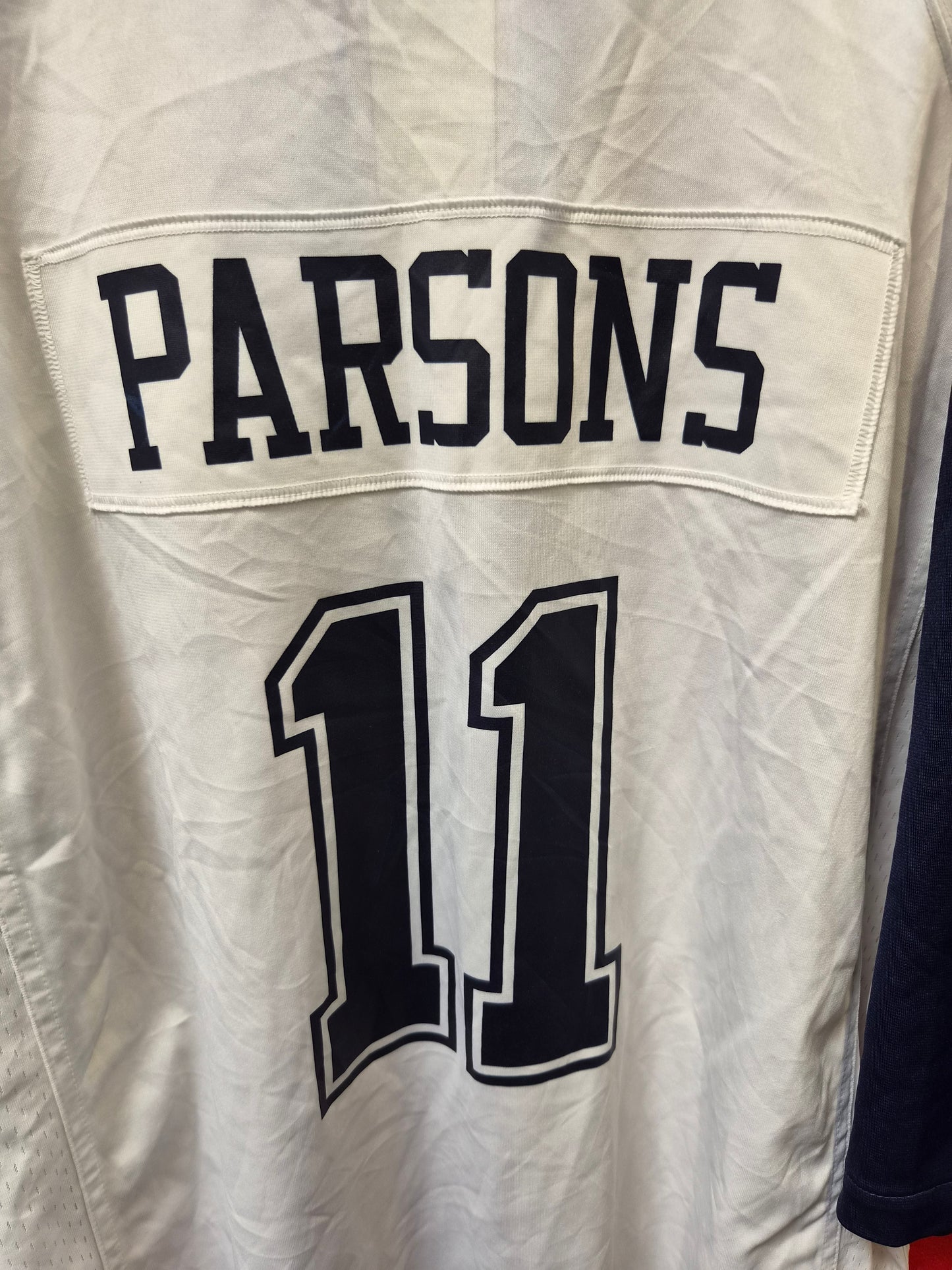 Nike Dallas Cowboys NFL Jersey, #11 Parsons, White/Navy, Size XXXL
