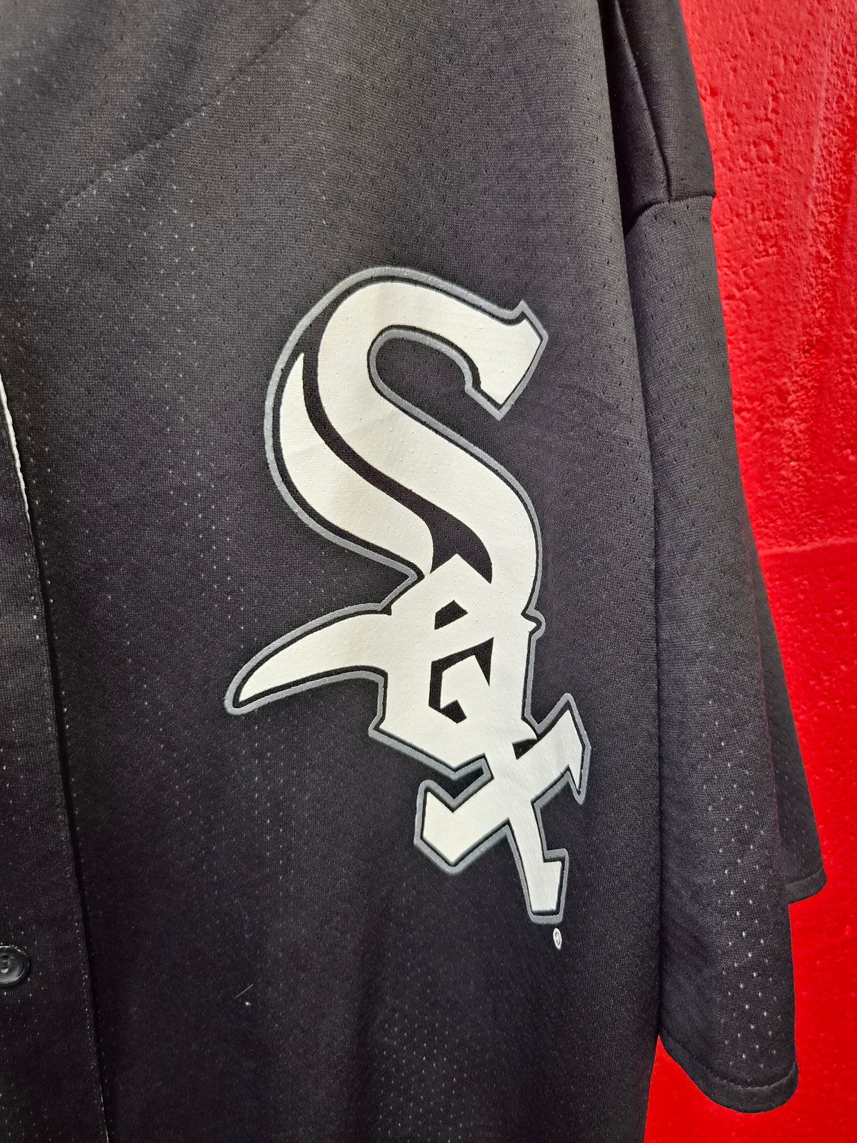 Majestic Chicago White Sox Reversible MLB Baseball Jersey, Black/White, XL/XXL