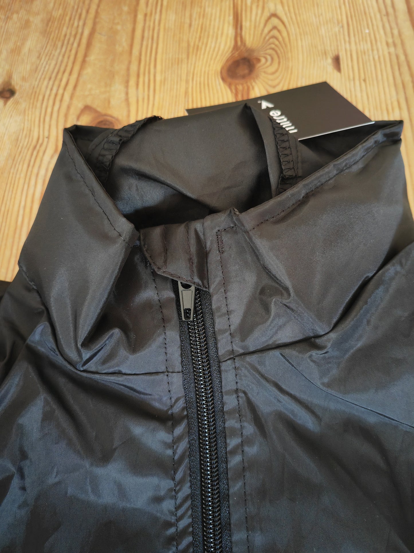 Youth Mitre Proshield Full Zip, Hooded Rain Coat, Black, Size YM