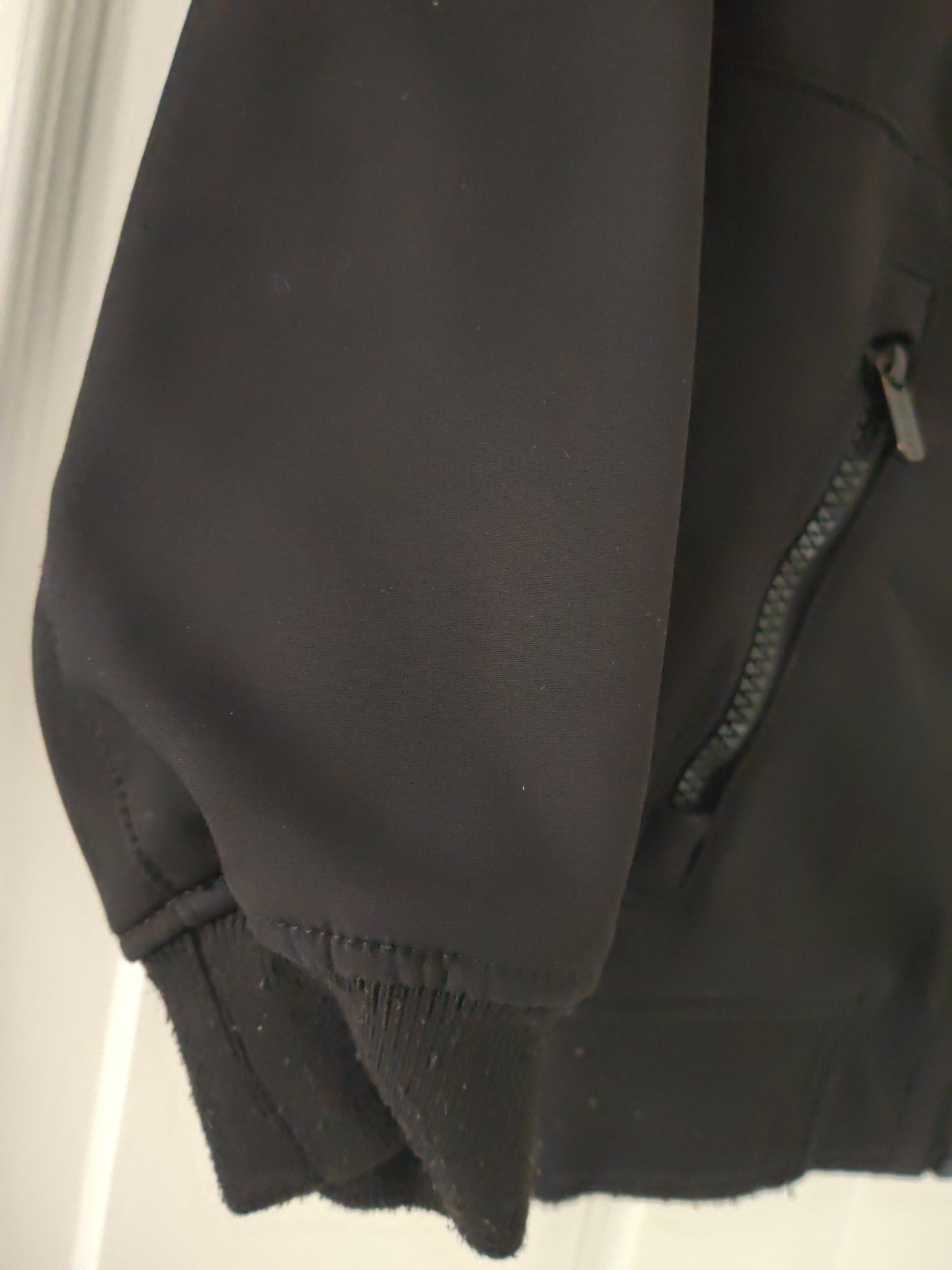Youth Firetrap Full Zip, Hooded Jacket, Black, Size 5-6 Years