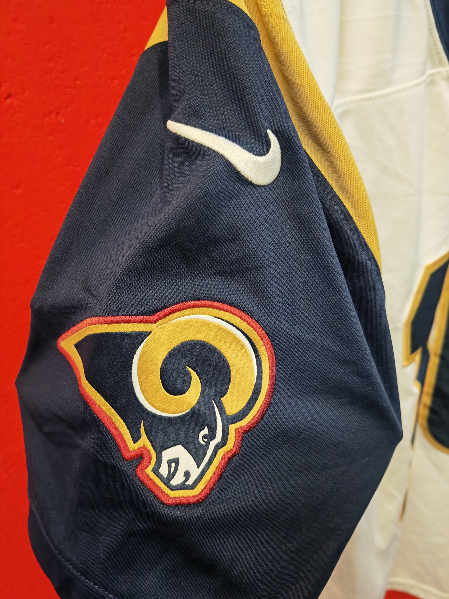 Nike Los Angeles Rams NFL Vapor Jersey, #16 Goff, White, Size Large