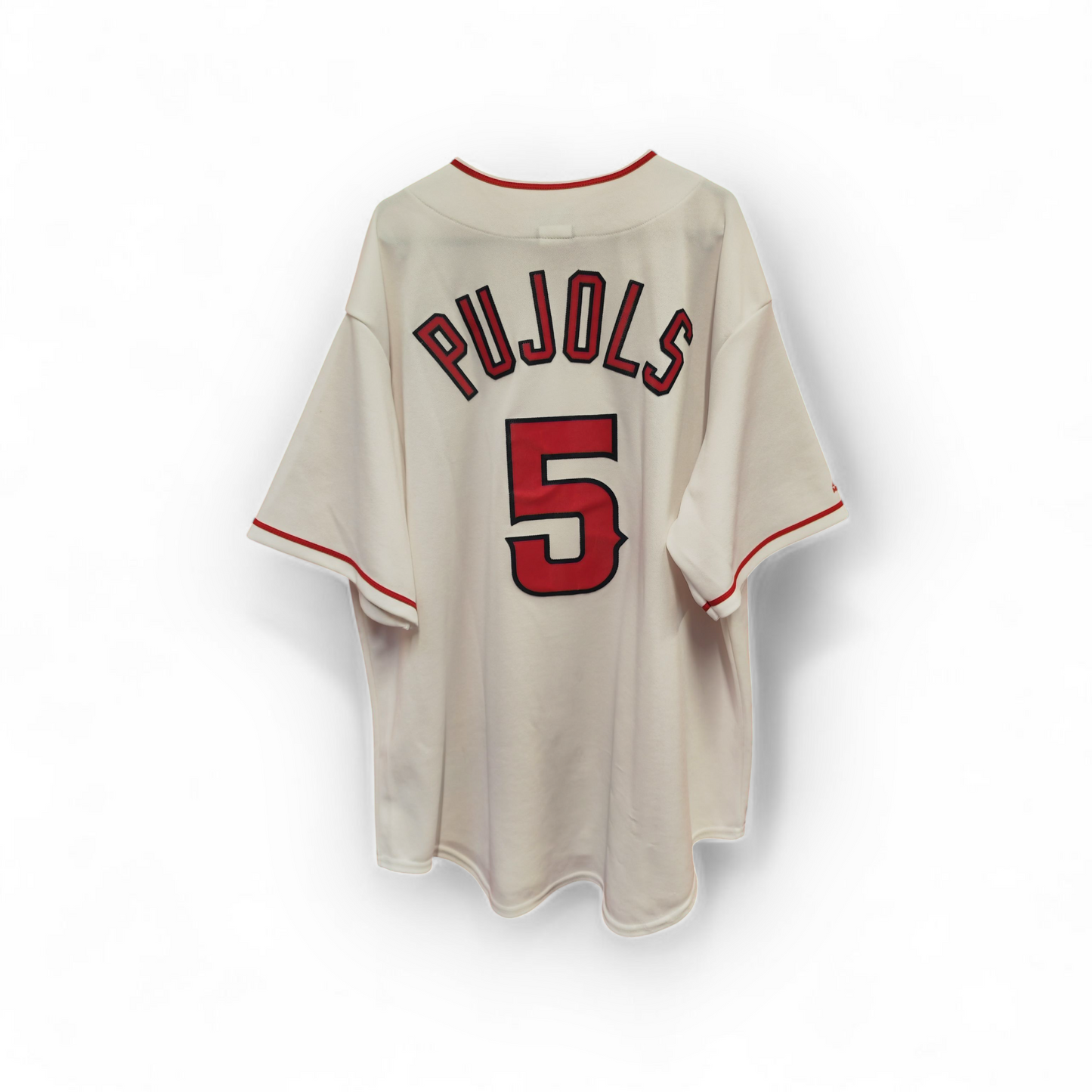 Majestic Los Angeles Angels MLB Baseball Jersey, #5 Pujols, White, Size XL