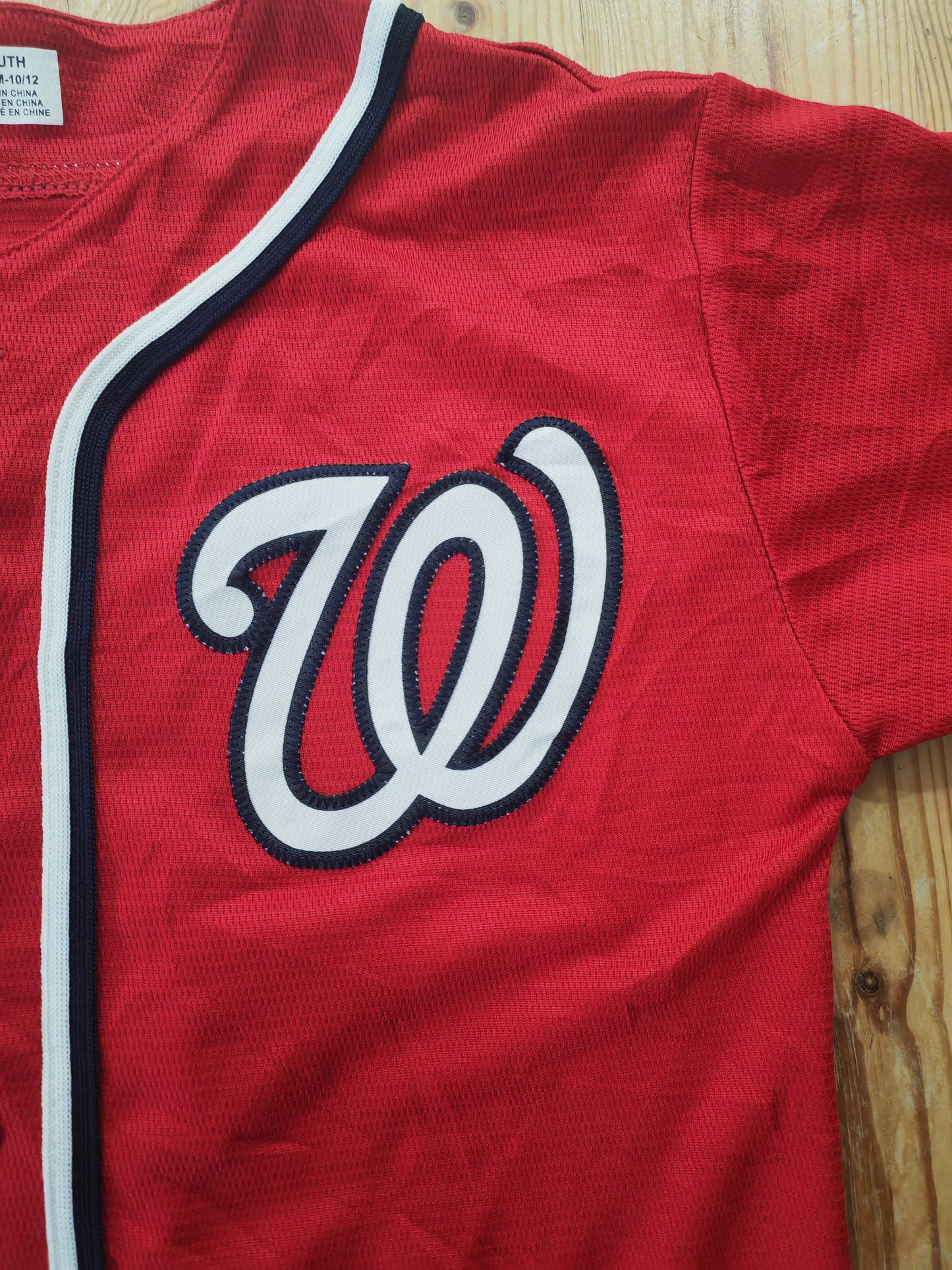 Youth Majestic Washington Nationals MLB Baseball Jersey, #31 Scherzer, Size YM