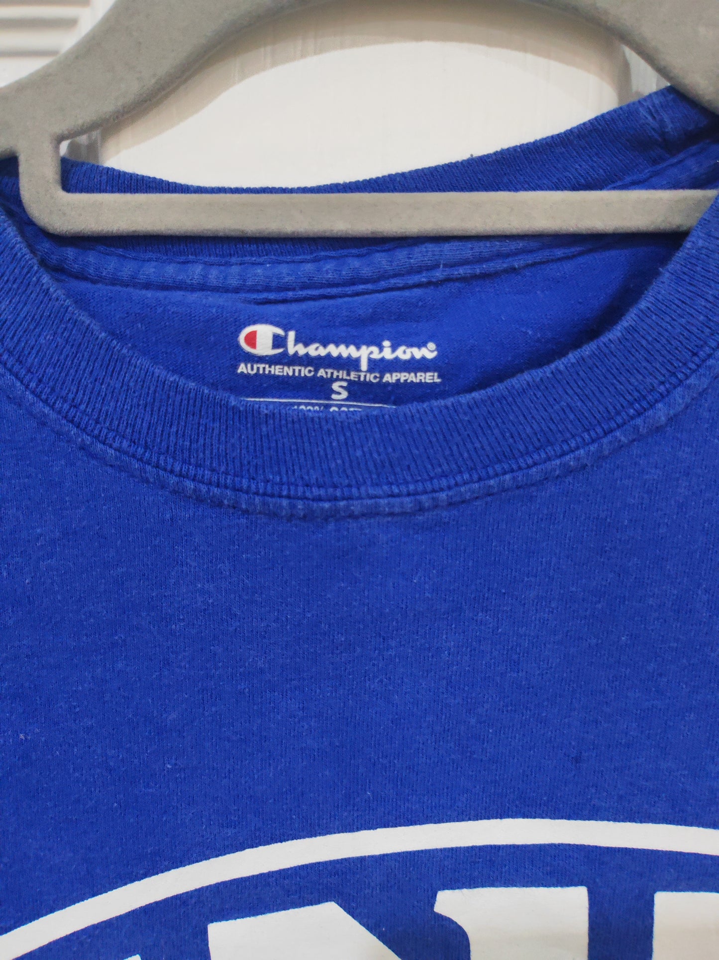 Champion CNU Captains Soccer T Shirt, Blue, Size Small