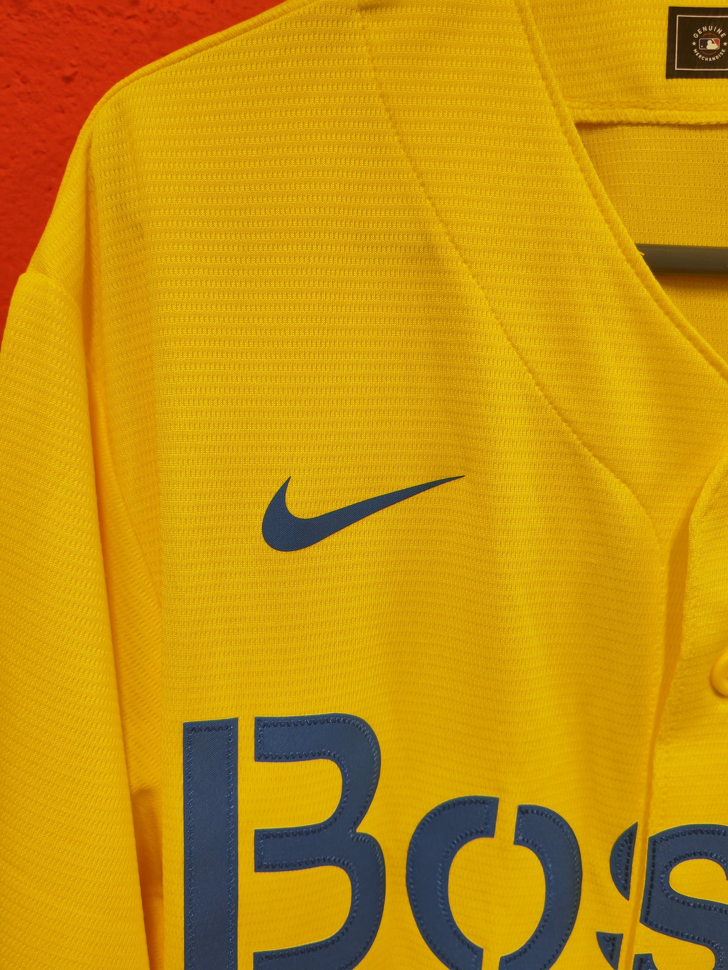 Youth Nike Boston Red Sox MLB City Connect Jersey, Yellow, Size YM
