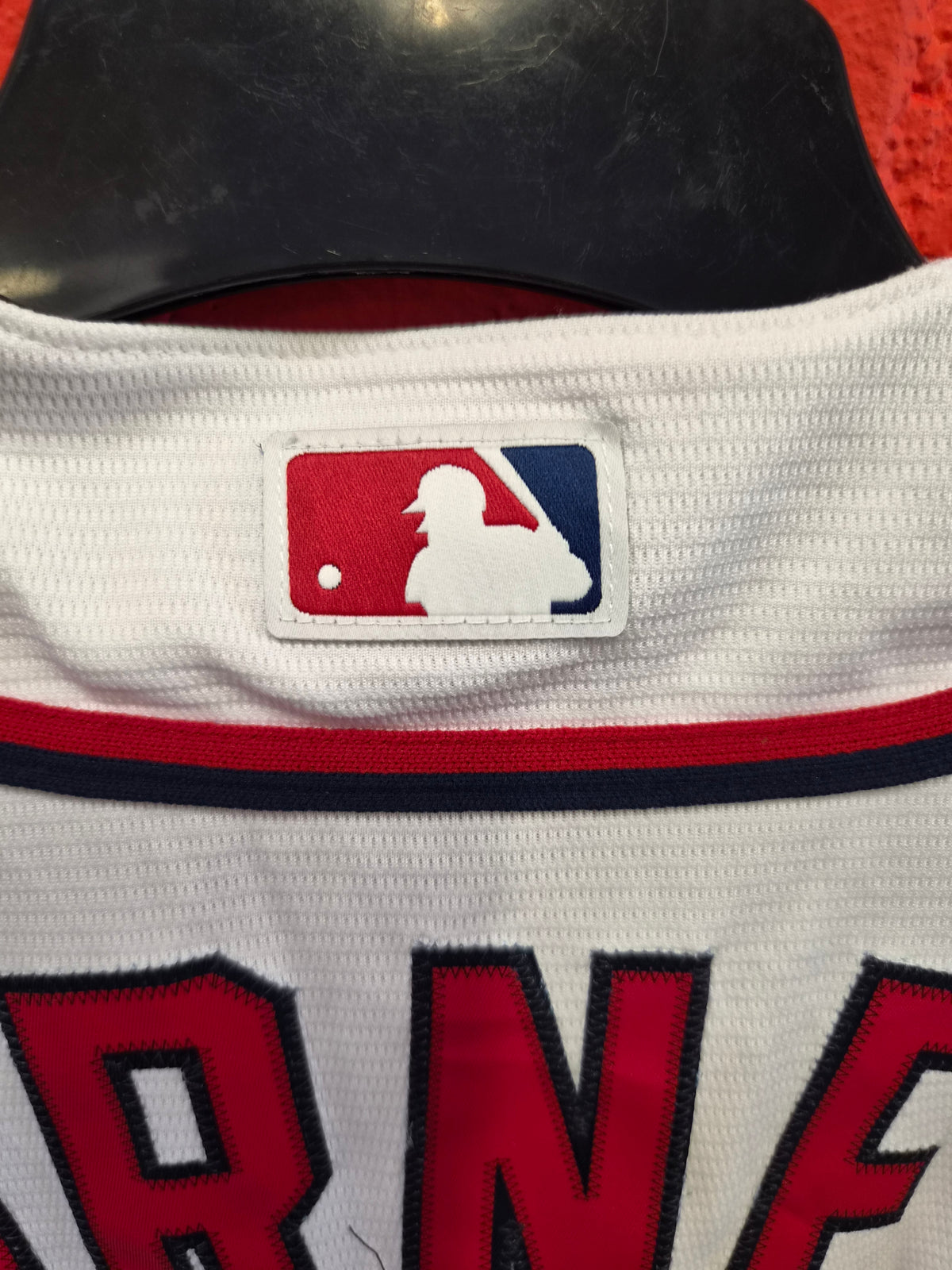 Majestic Washington Nationals MLB Baseball Jersey, #7 Turner, White, Size Small